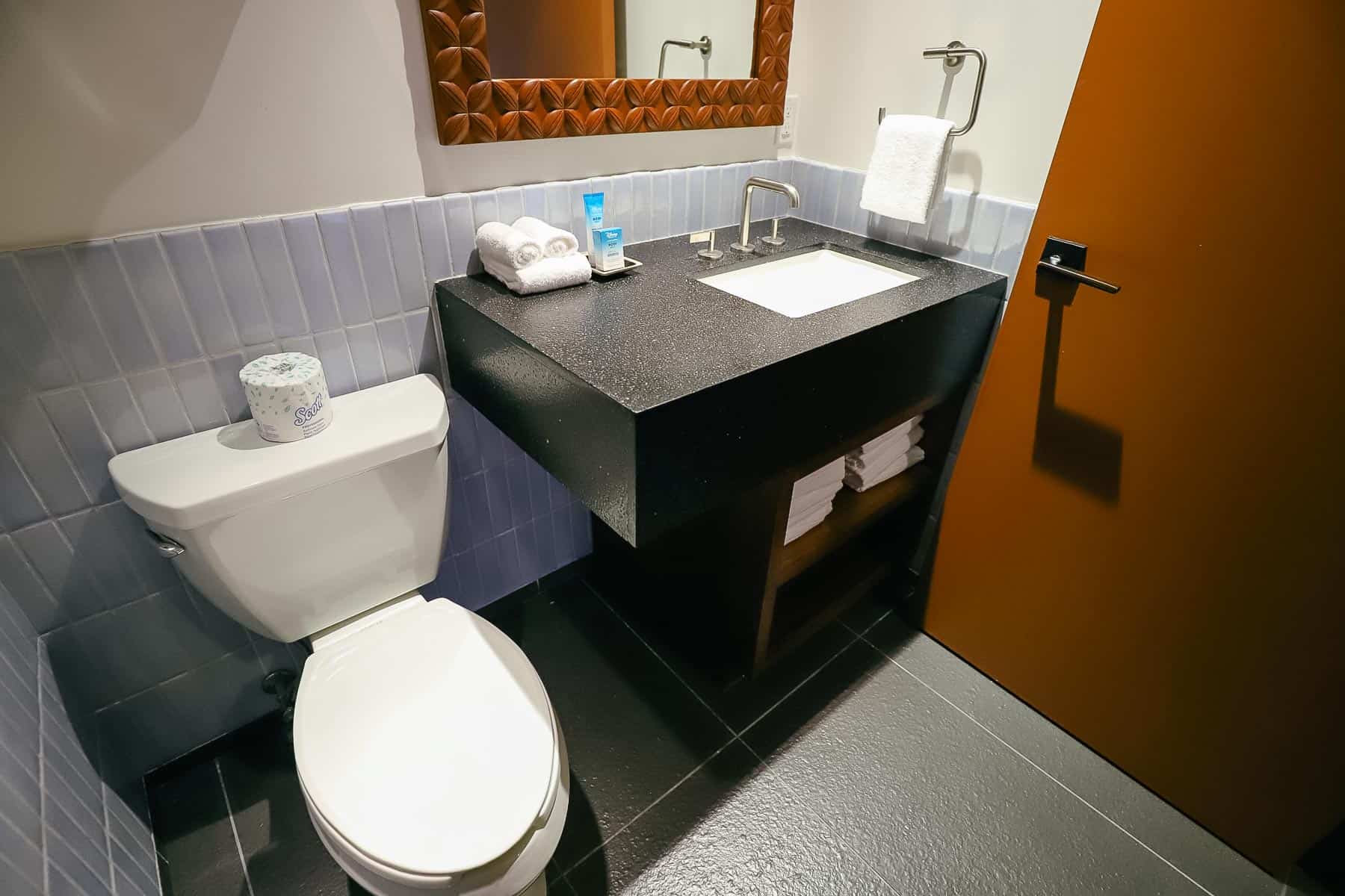 one of two baths in Bora Bora Bungalow