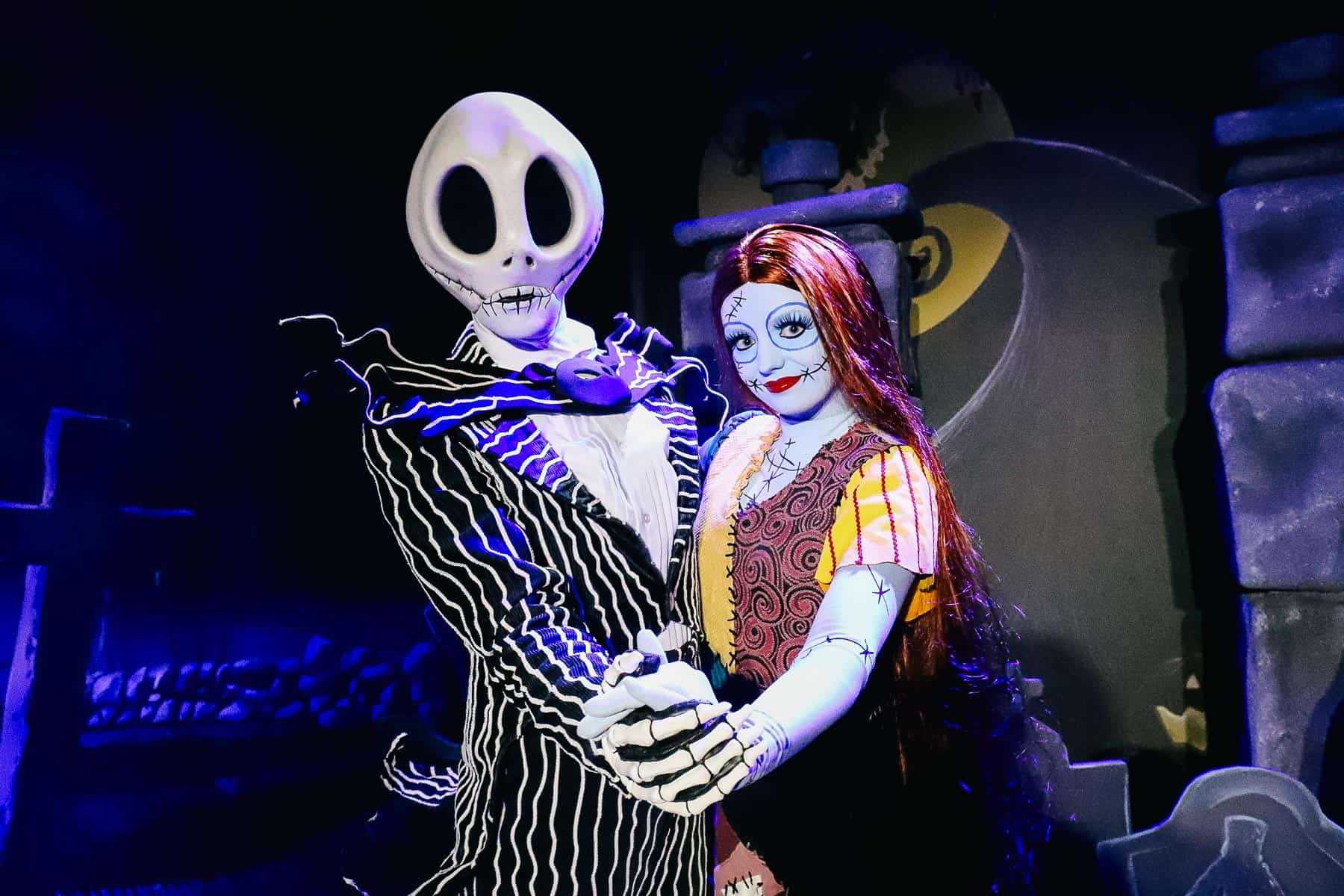 Jack Skellington and Sally at Mickey's Not So Scary Halloween Party