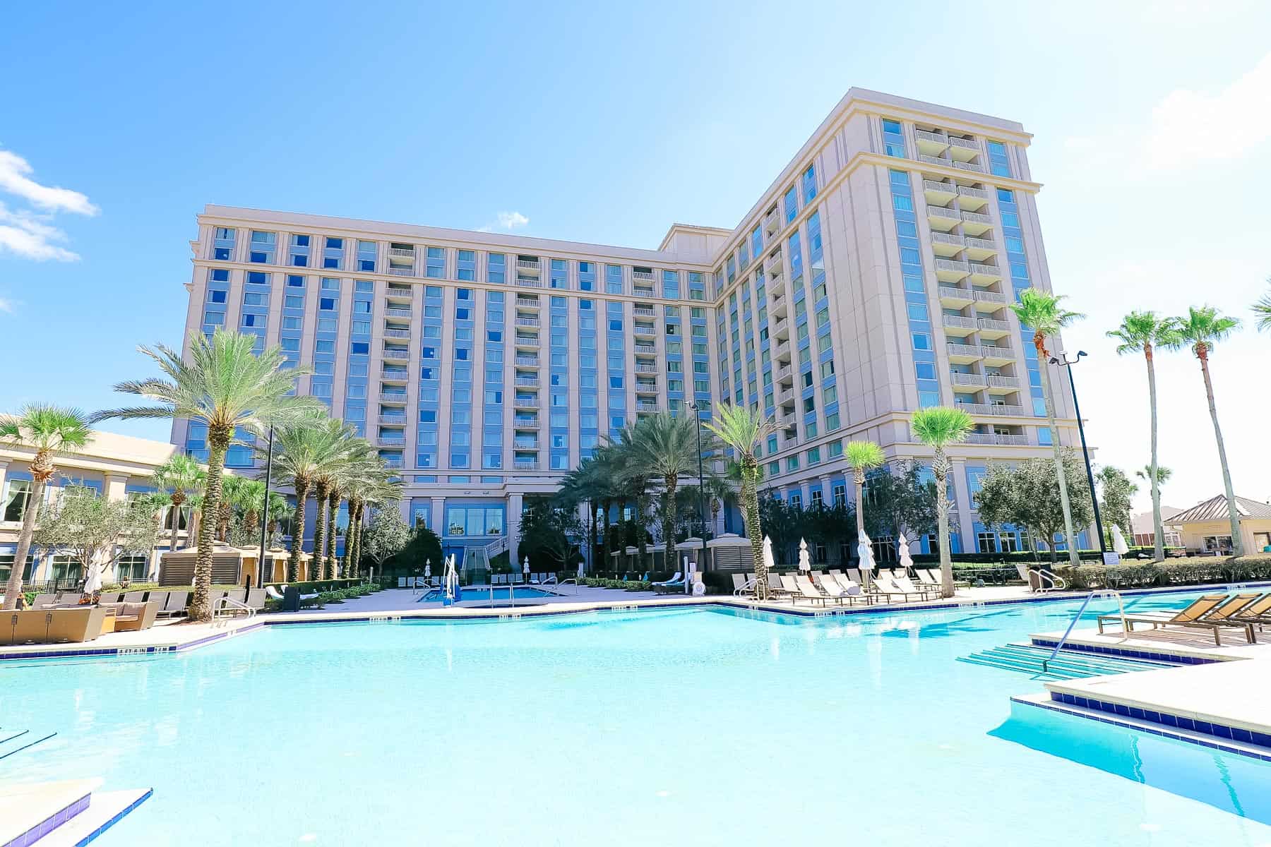 hotelsneardisneyworld 36 pool at Waldorf Astoria Orlando near Disney World