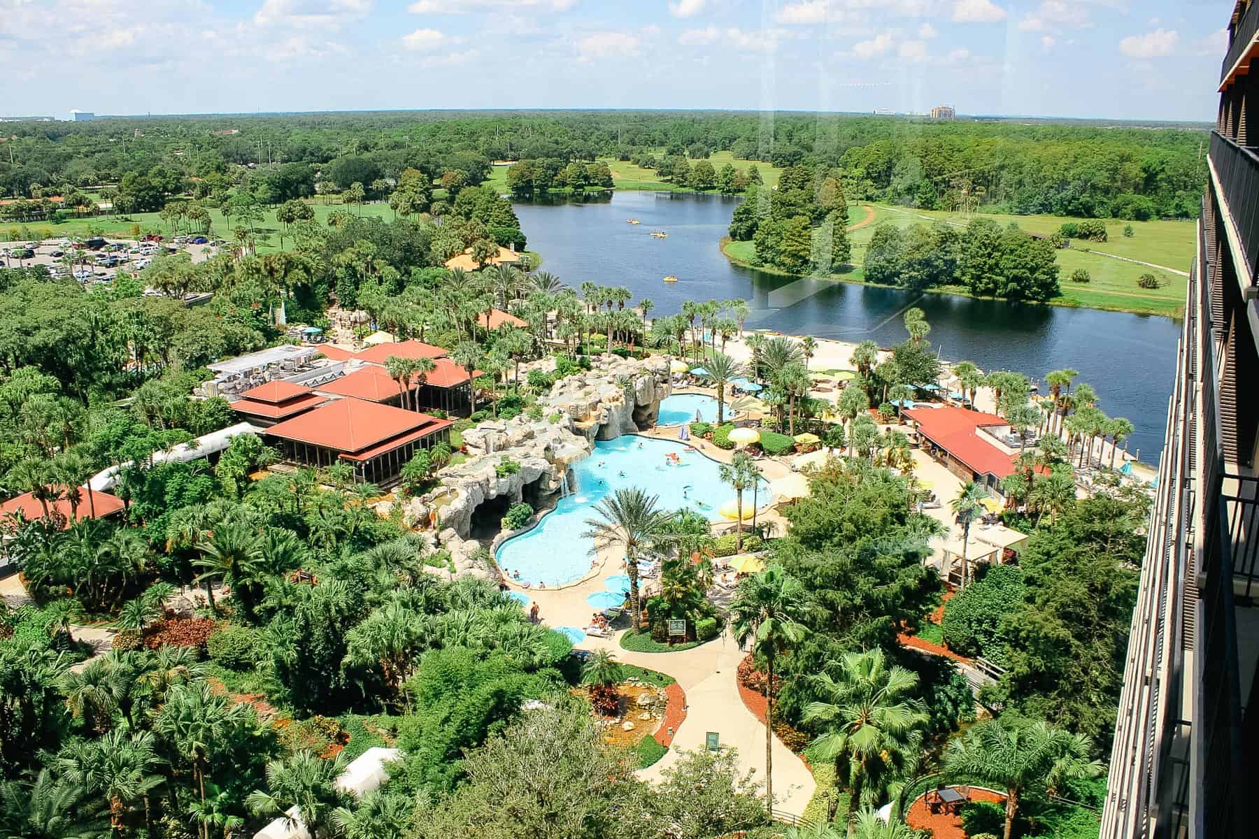 hotelsneardisneyworld 47 View from the window of the Hyatt Regency Grand Cypress near Disney World.