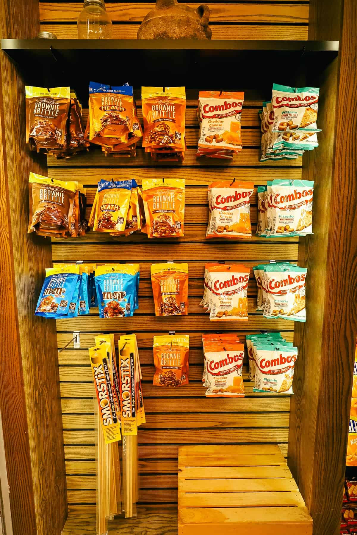 bags of Combos and other snacks