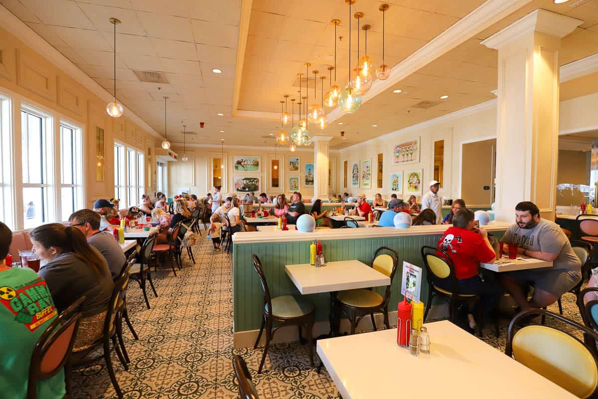 interior of a restaurant at Disney's Beach Club 