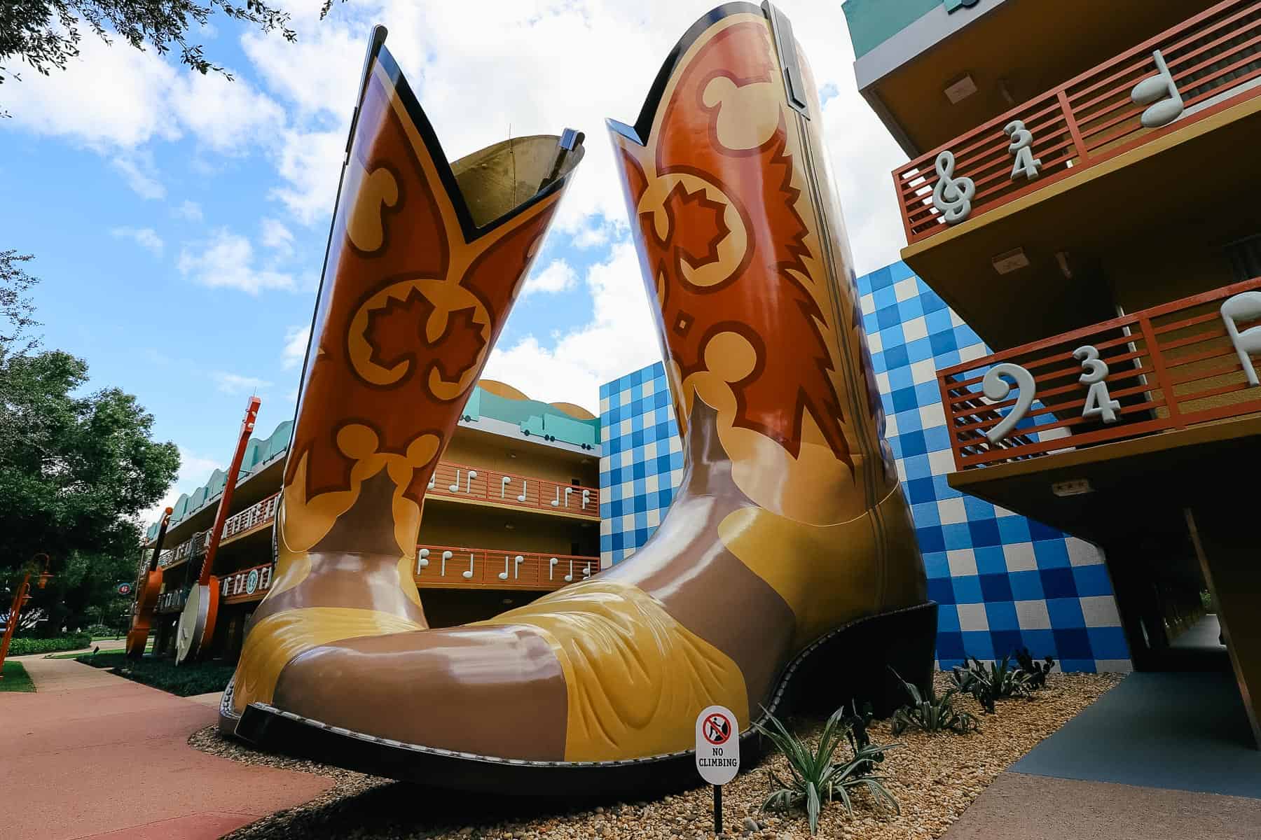 Giant-sized Cowboy Boots in Country Fair at All-Star Music