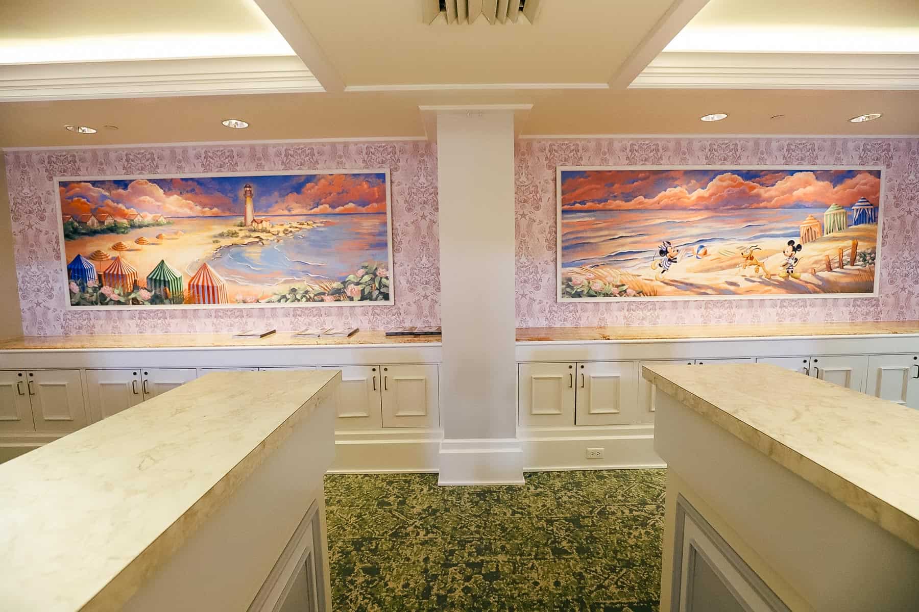 new check-in area at Disney's Beach Club 