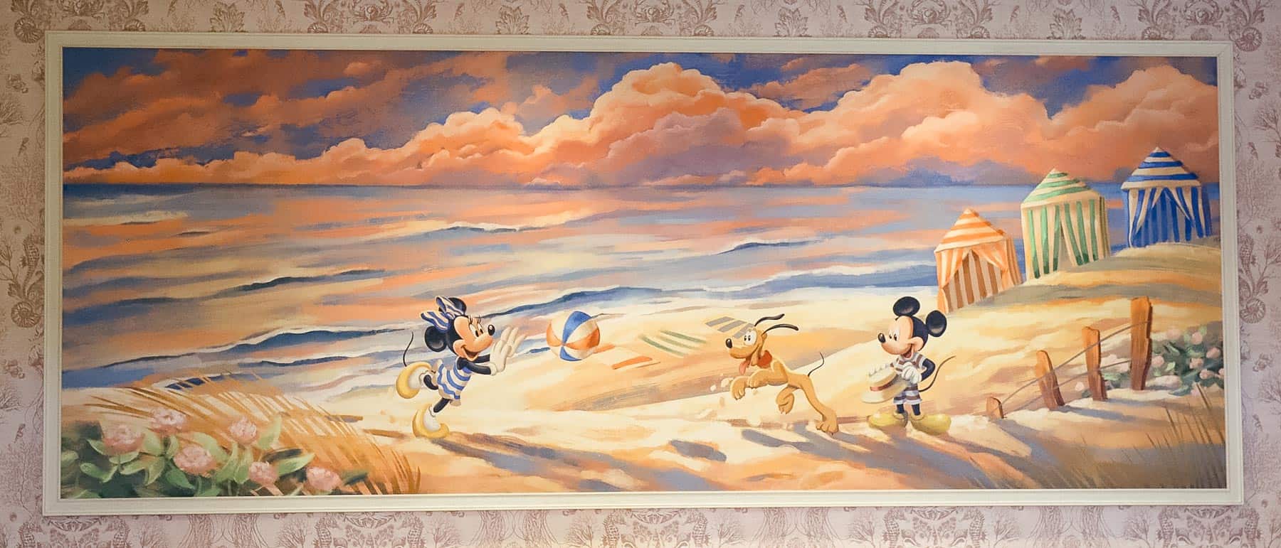 Close up of the new artwork at Disney's Beach Club Resort 