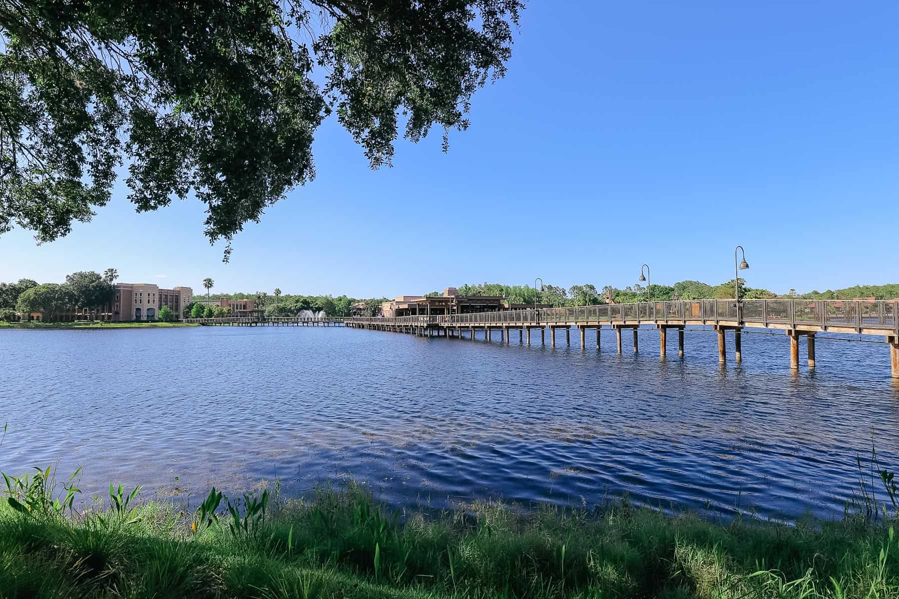 Bridge over the lake at Coronado Springs 