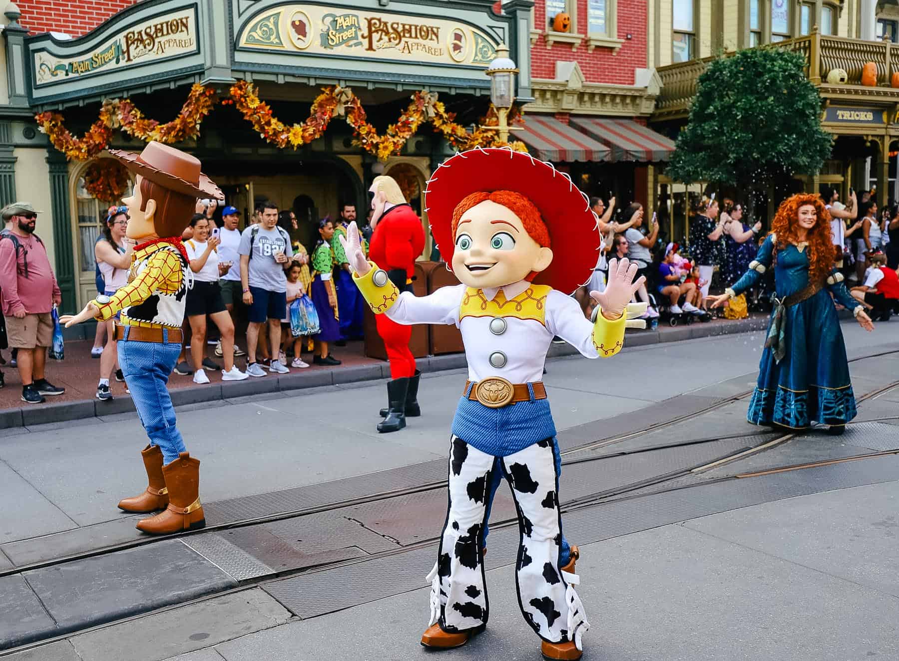 Merida in the Adventureland Friends Cavalcade