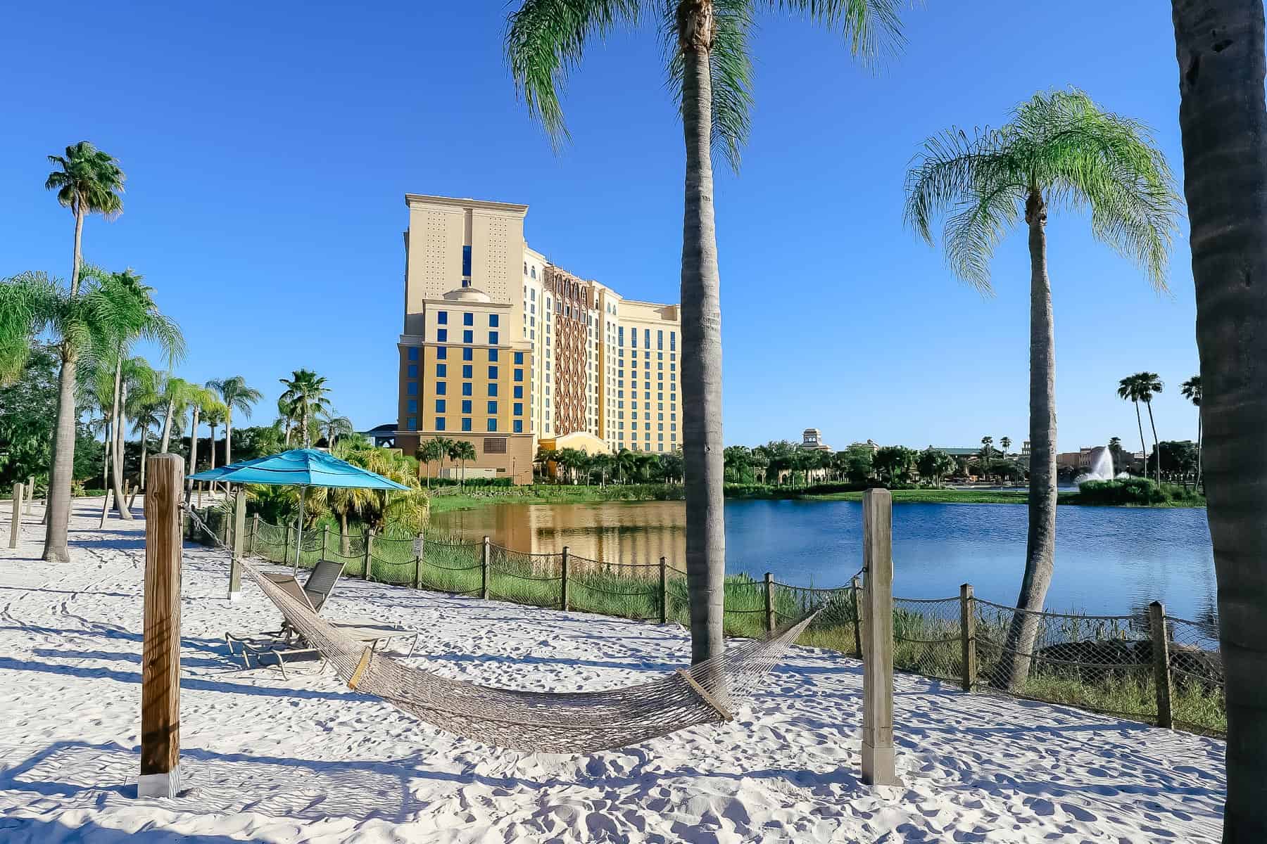 Beaches with hammocks at Coronado Springs 