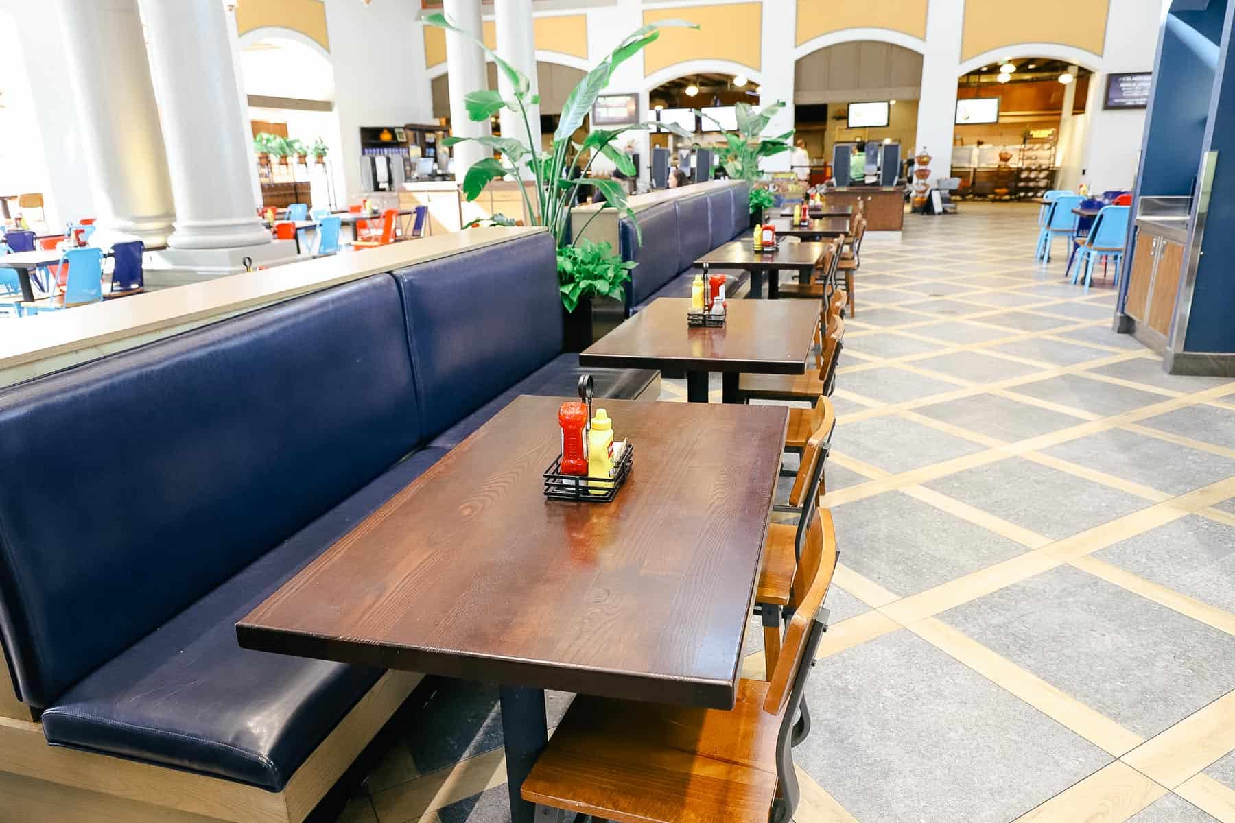 Dining area in the quick service at Coronado Springs 