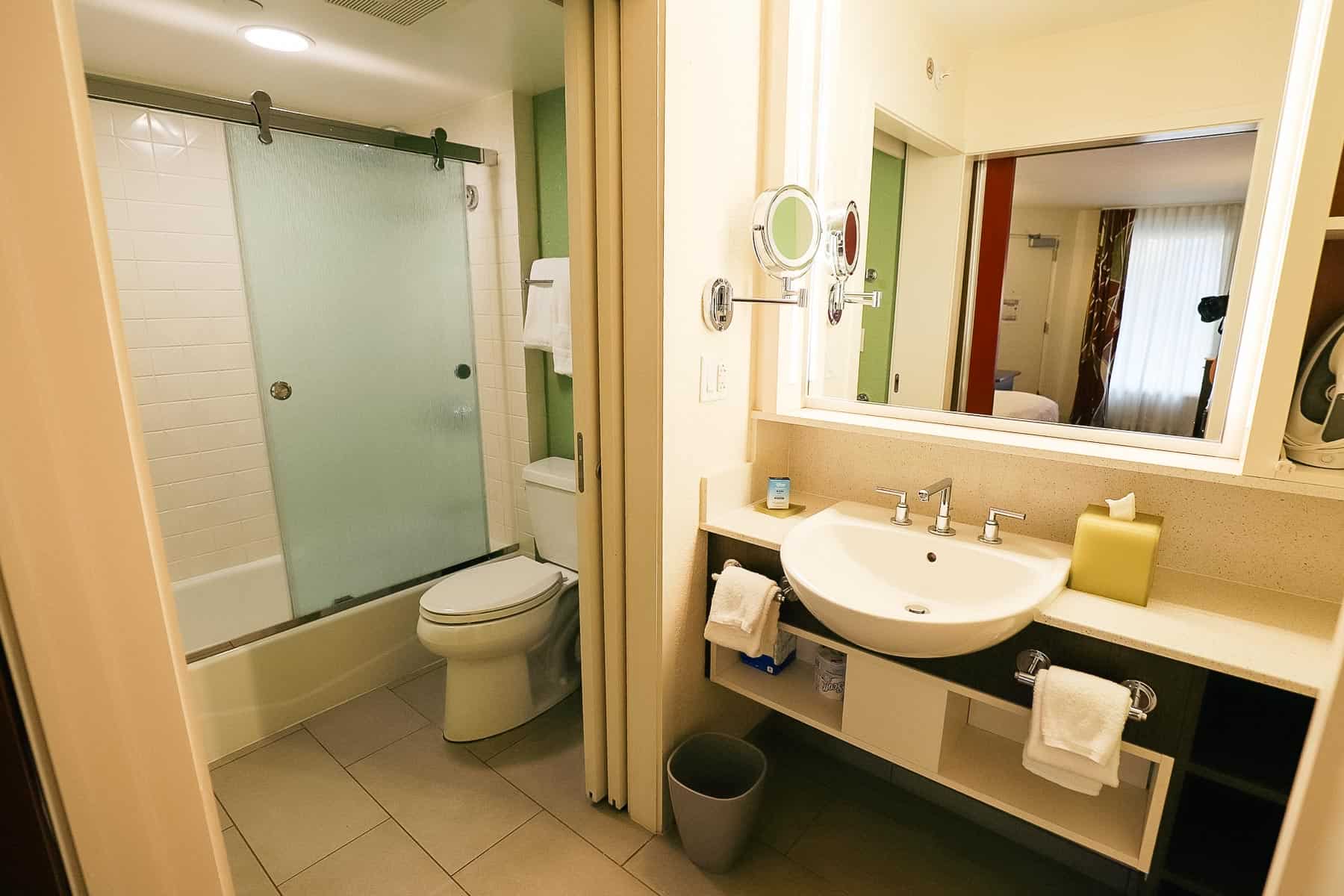 Bath with separate vanity area at All-Star Music Resort 