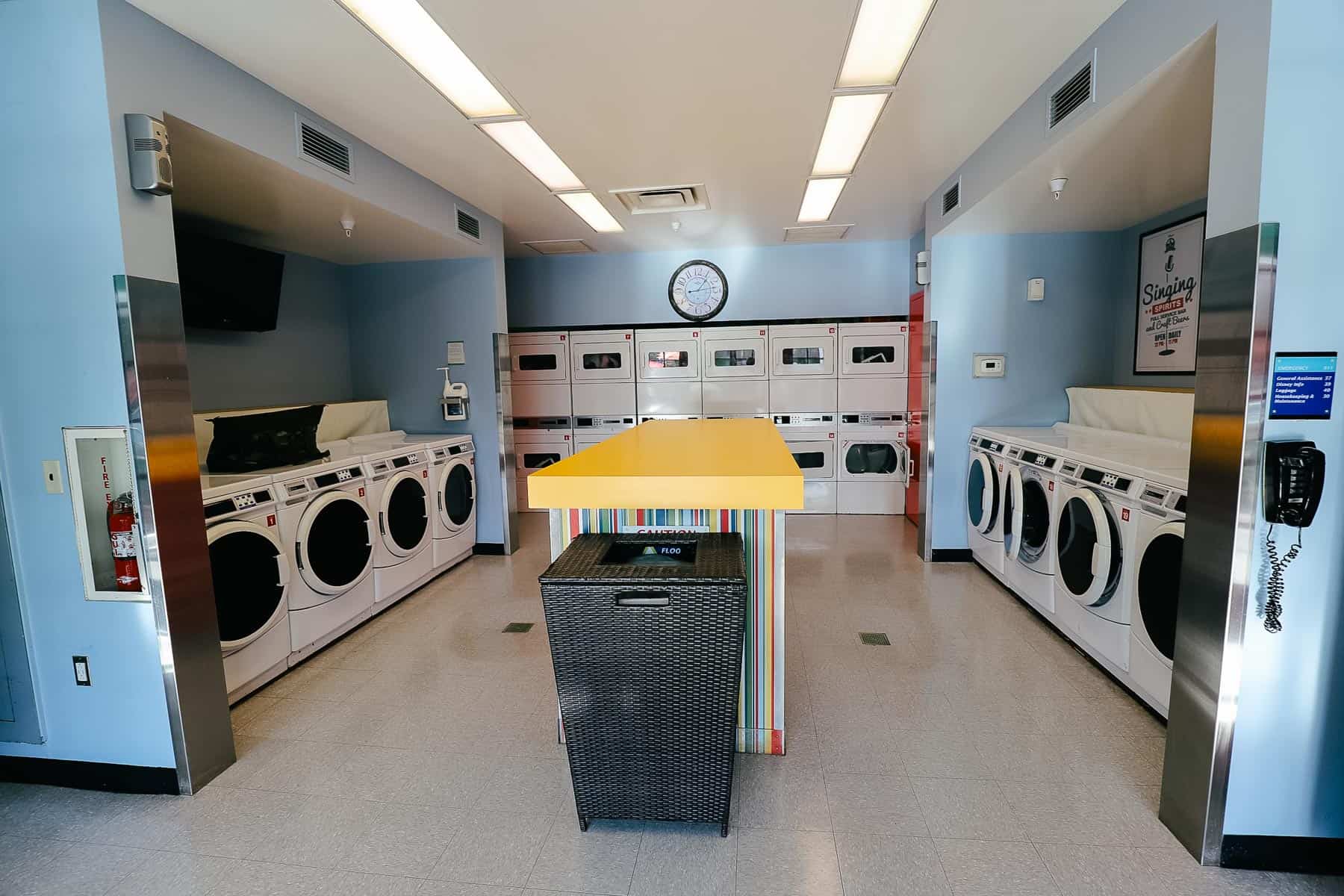 washers and dryers with a changing table 