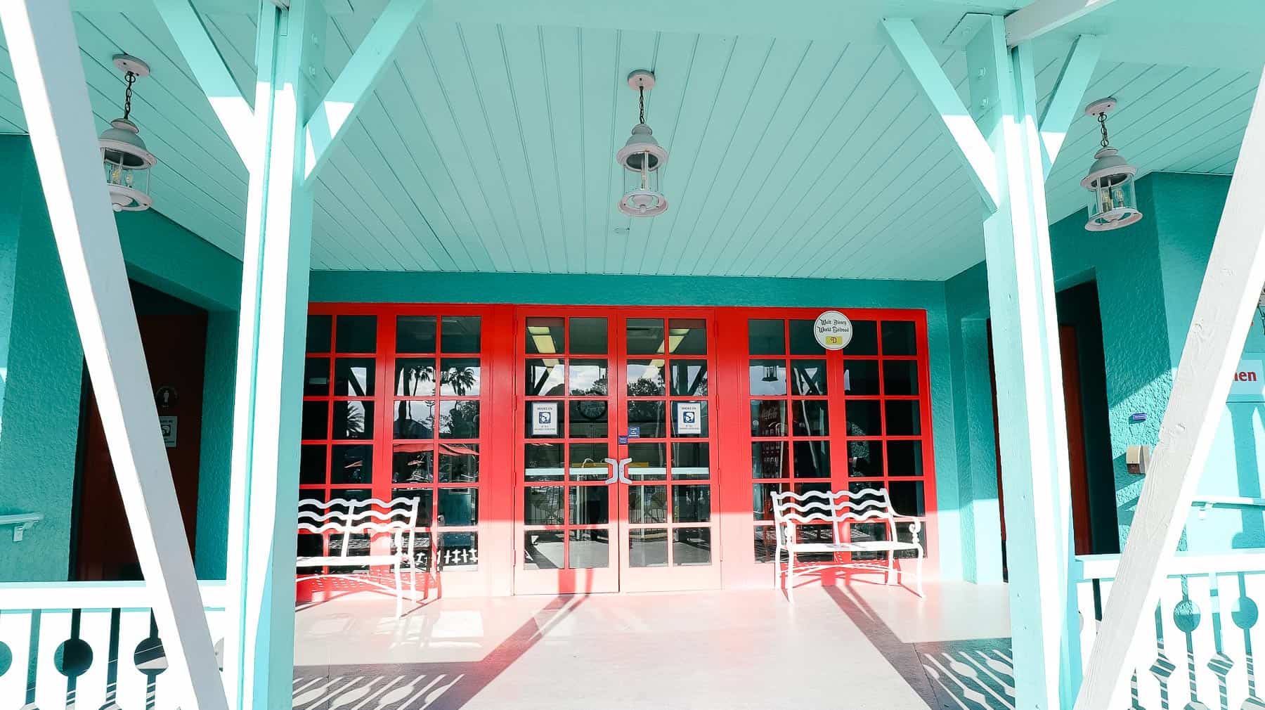 entrance to the Calypso laundry room at All-Star Music Disney