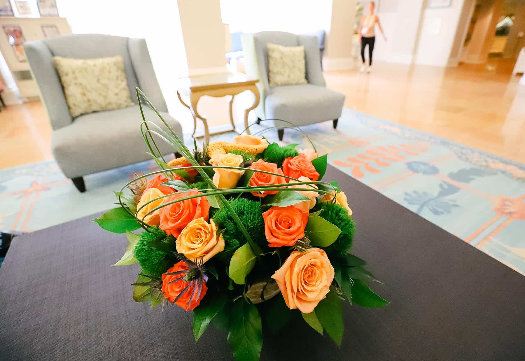 new rug and new flowers at Disney's Beach Club 