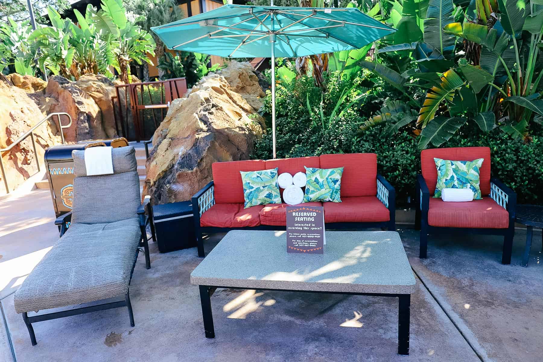 Poolside Patio at the Lava Pool 