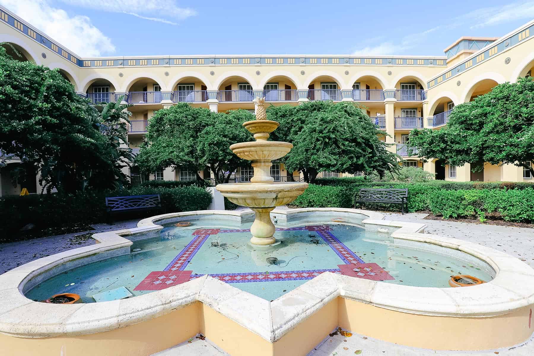 Fountain in the Casitas at Coronado Springs 