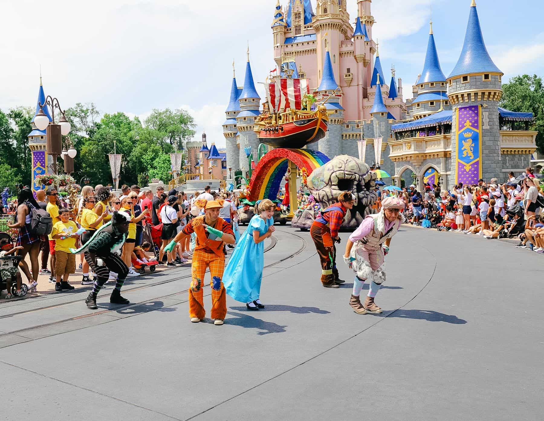 Peter Pan characters at Magic Kingdom