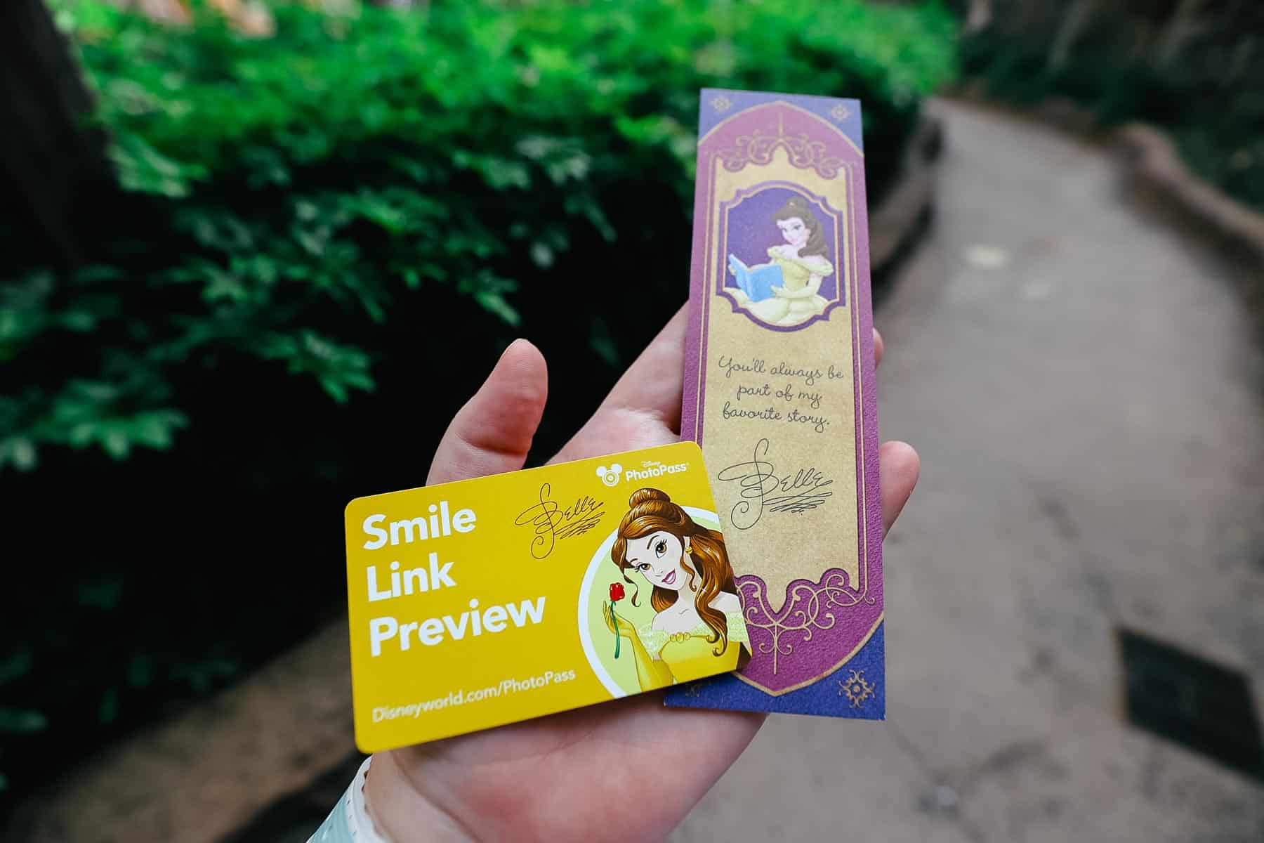 Photo download and bookmark from Enchanted Tales with Belle. 