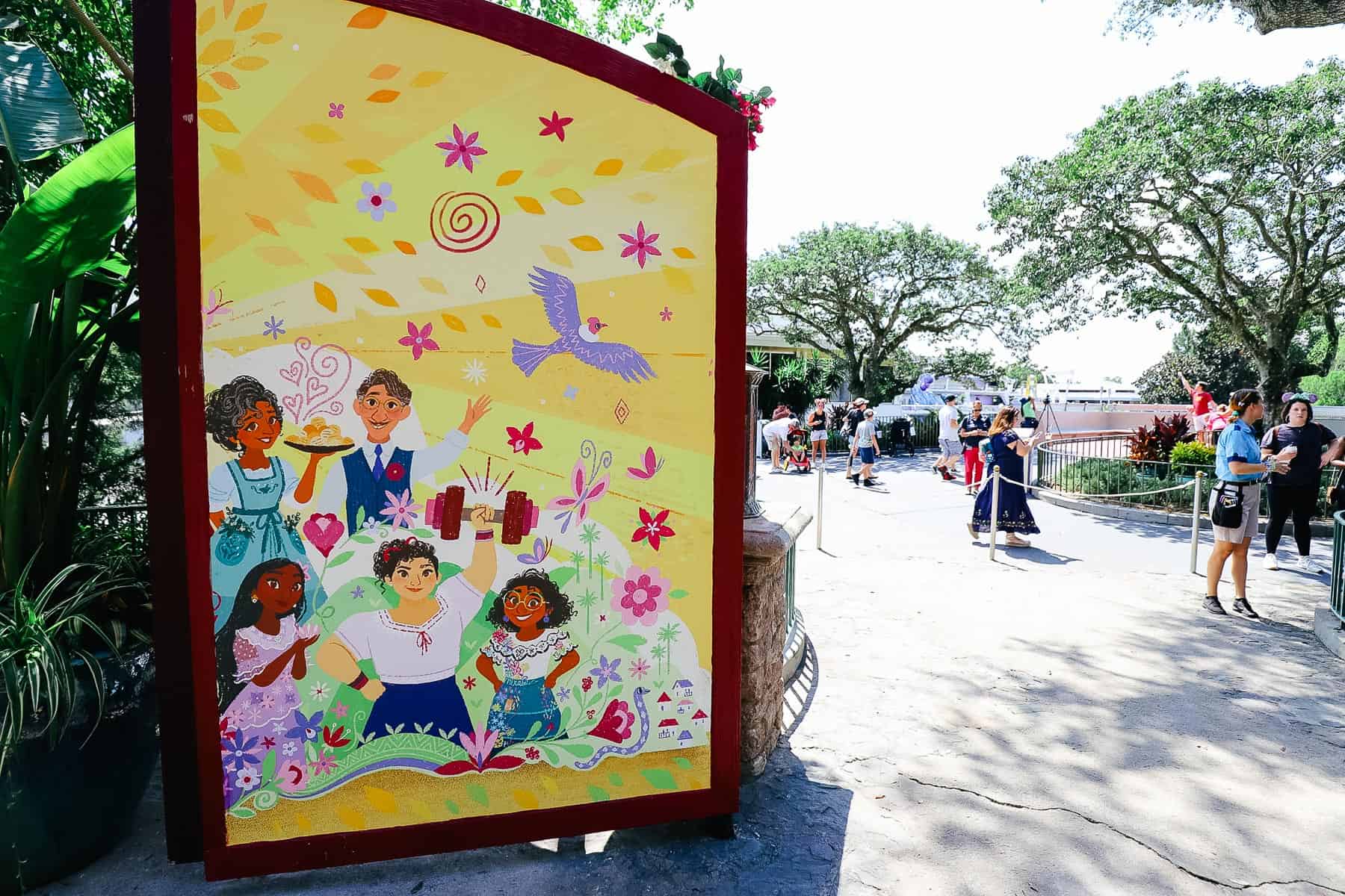 Other side of mural at the gates to the Encanto at Magic Kingdom 