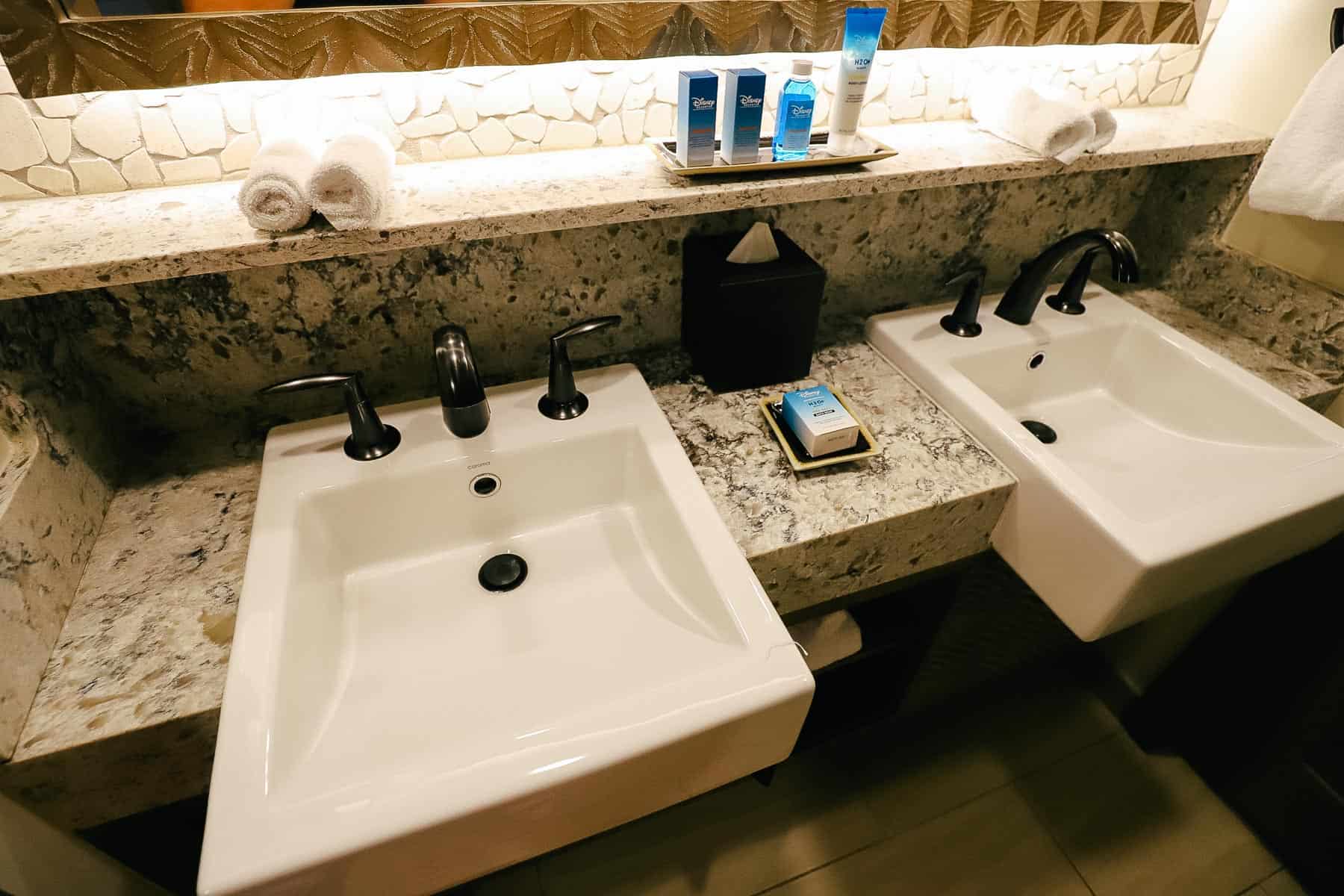 fixtures in guest bathroom 