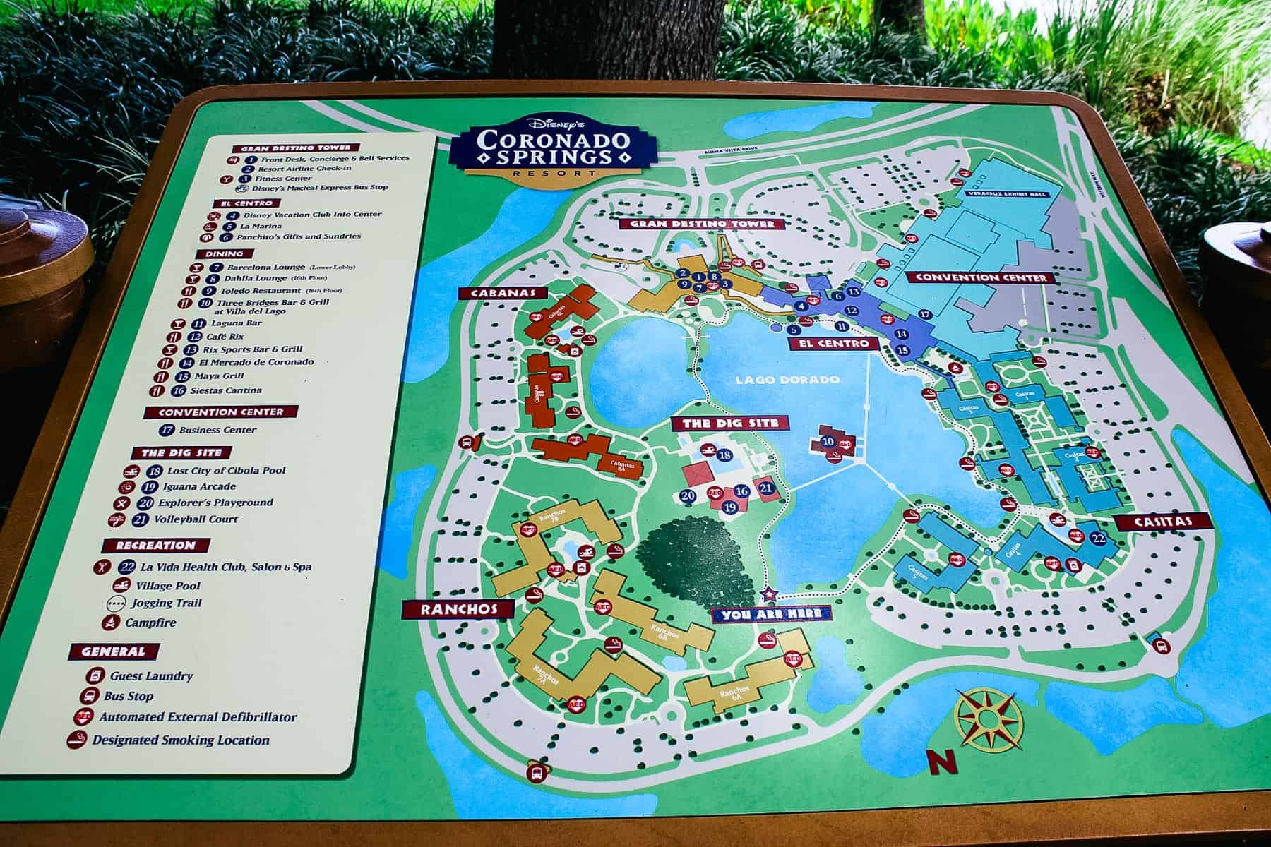 Coronado Springs Resort Map and Layout 