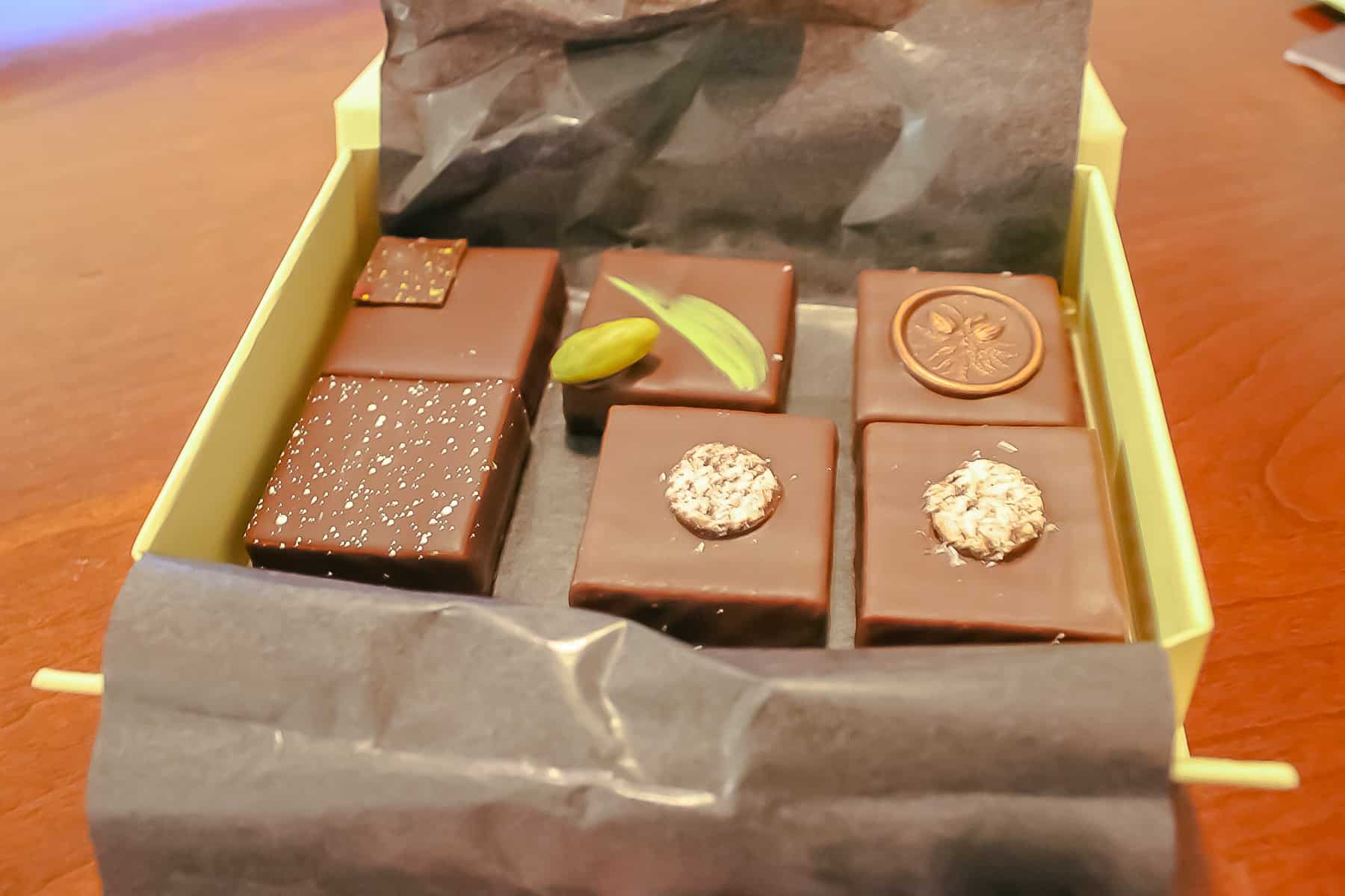 box of chocolates from The Ganachery at Disney Springs 