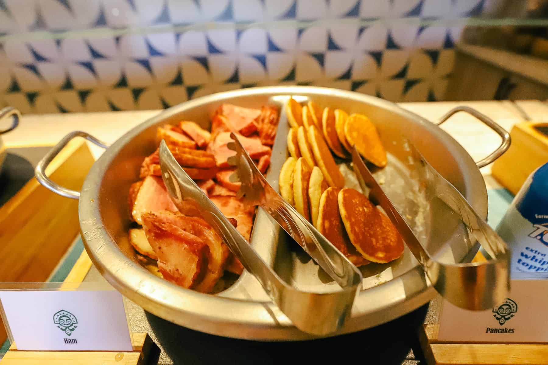 pancakes and ham