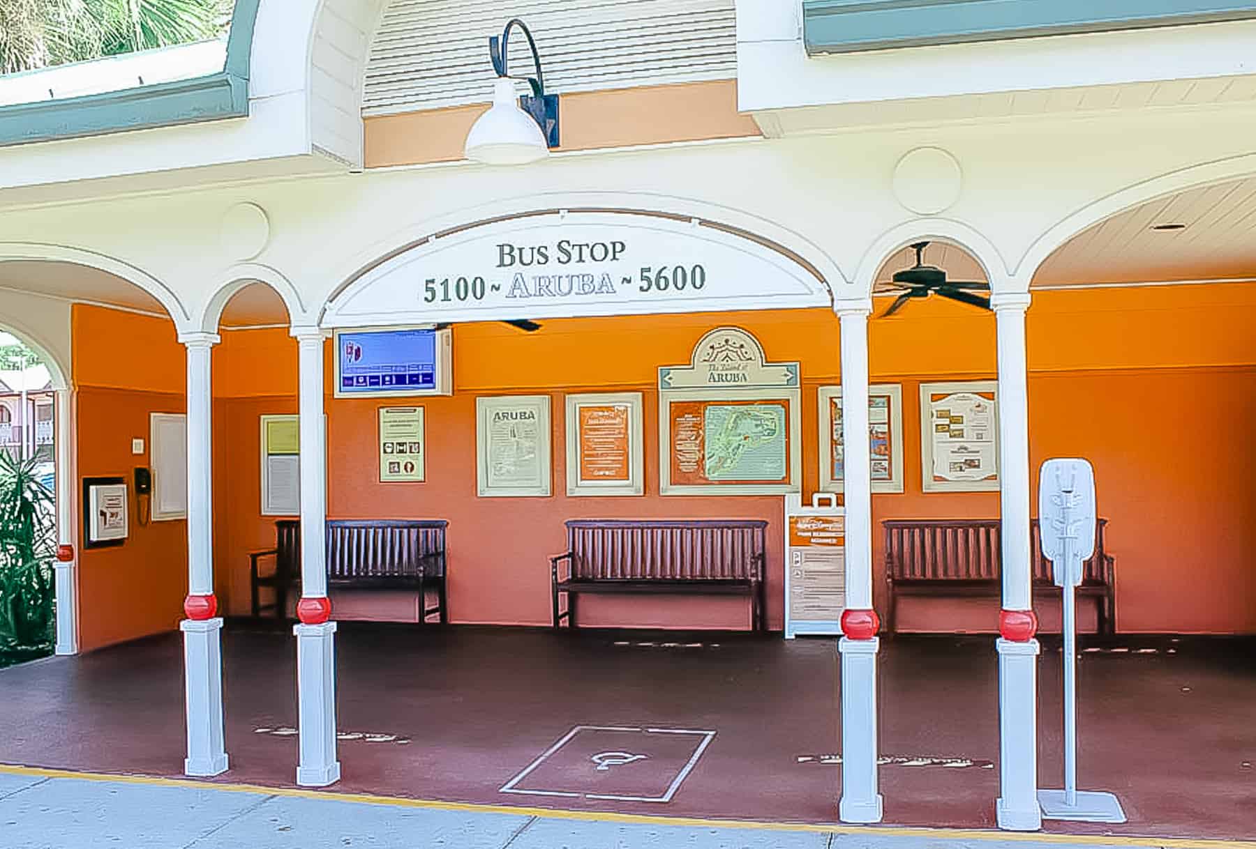 Caribbean Beach Bus Stop for Disney's Animal Kingdom 