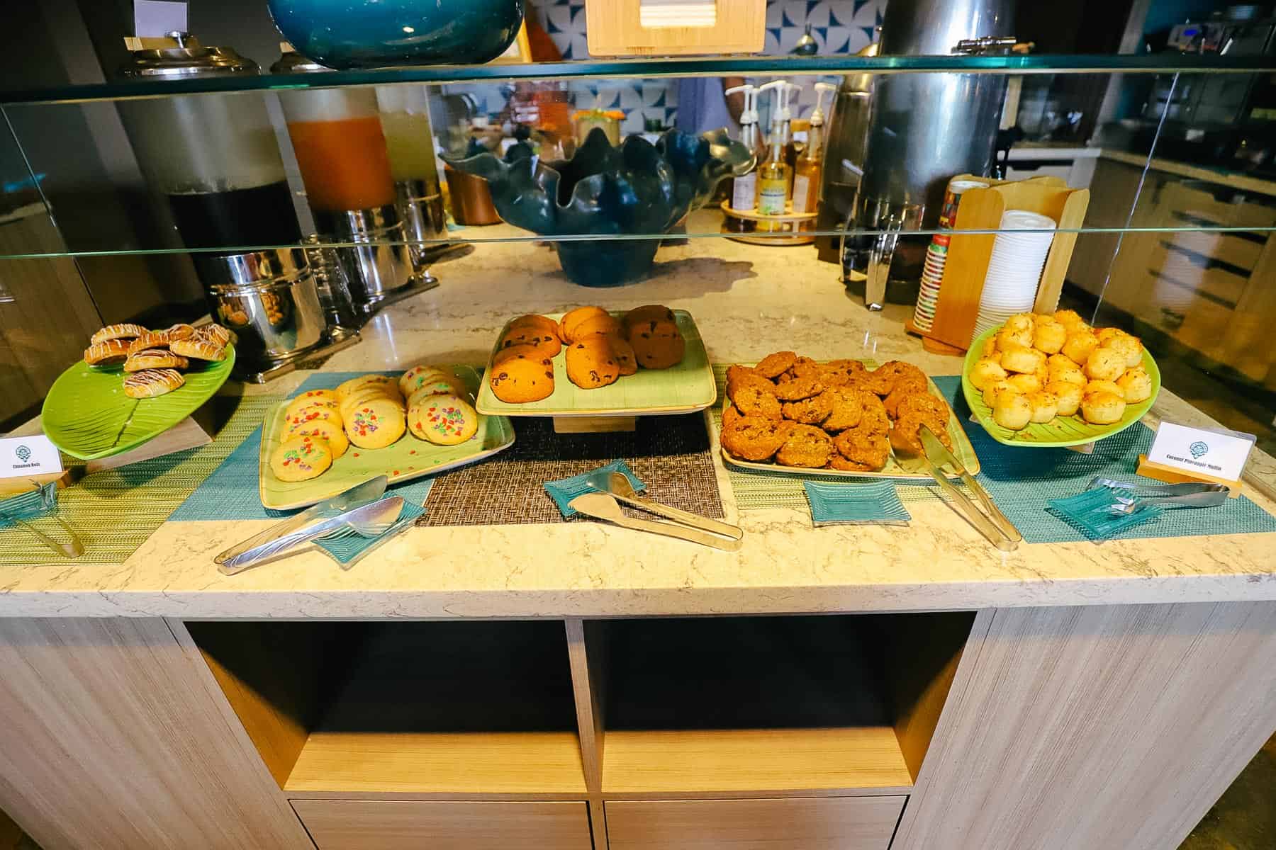 Cookies and snacks in the Kamehameha Club 