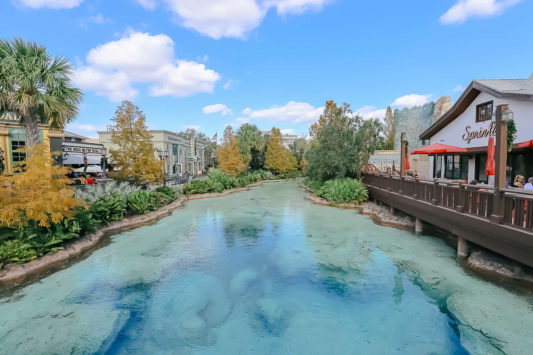 dining at disney springs The Springs near the restaurants at Disney Springs
