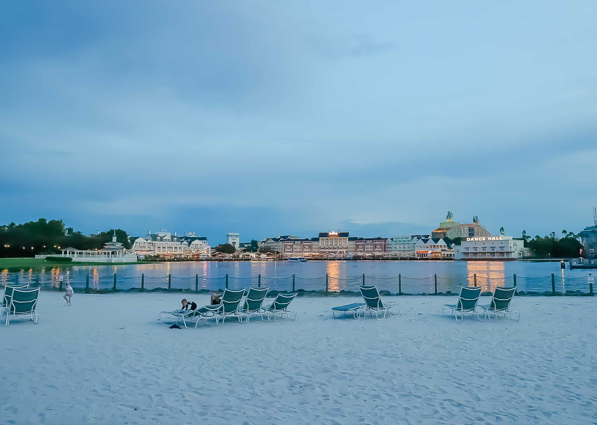 Disney's Boardwalk as seen from Disney's Beach Club 