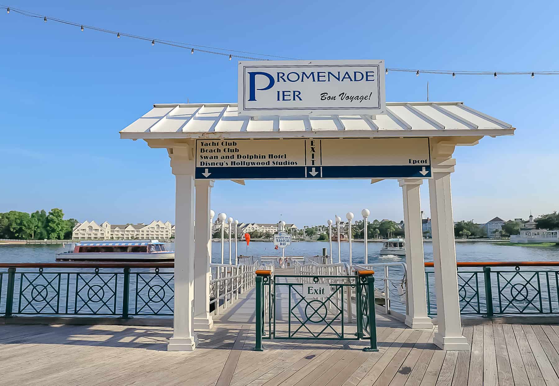Boat dock at Disney's Boardwalk Inn 
