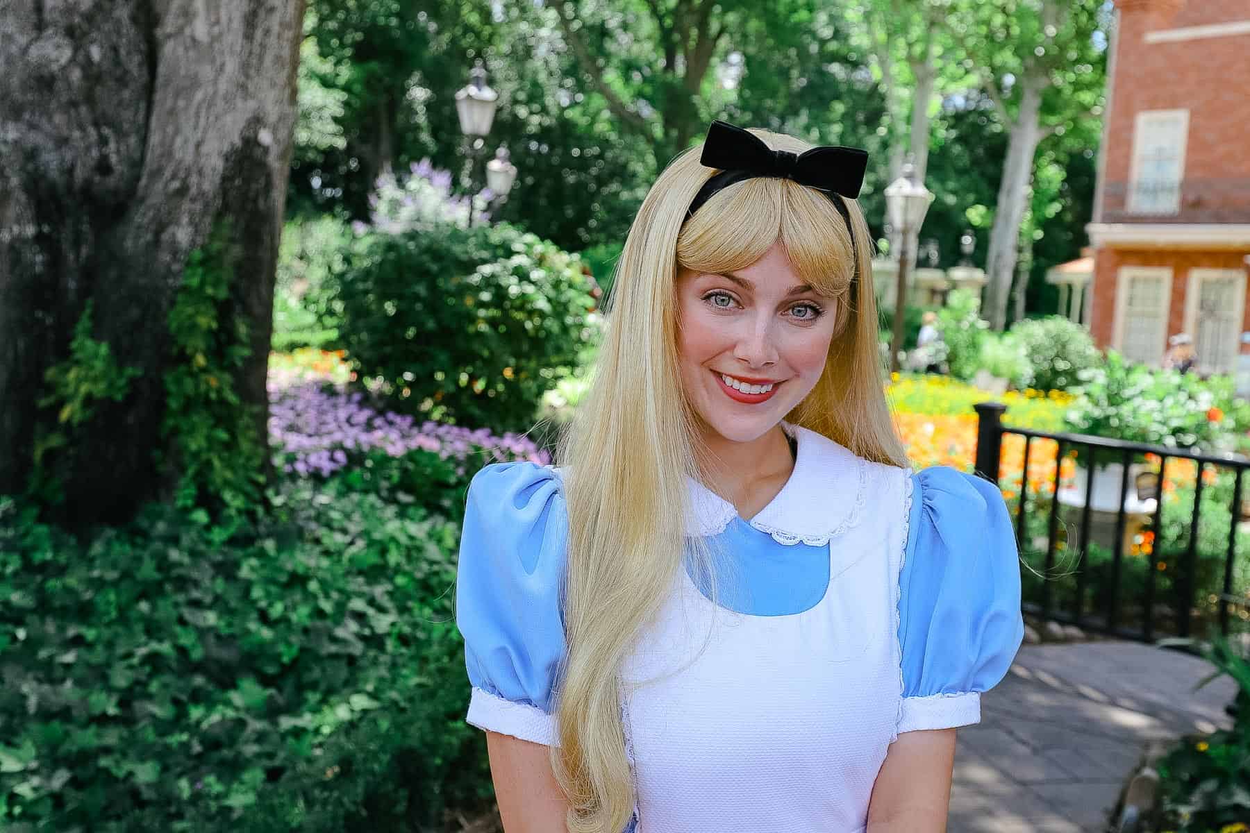 Alice is one of the Disney World characters. 