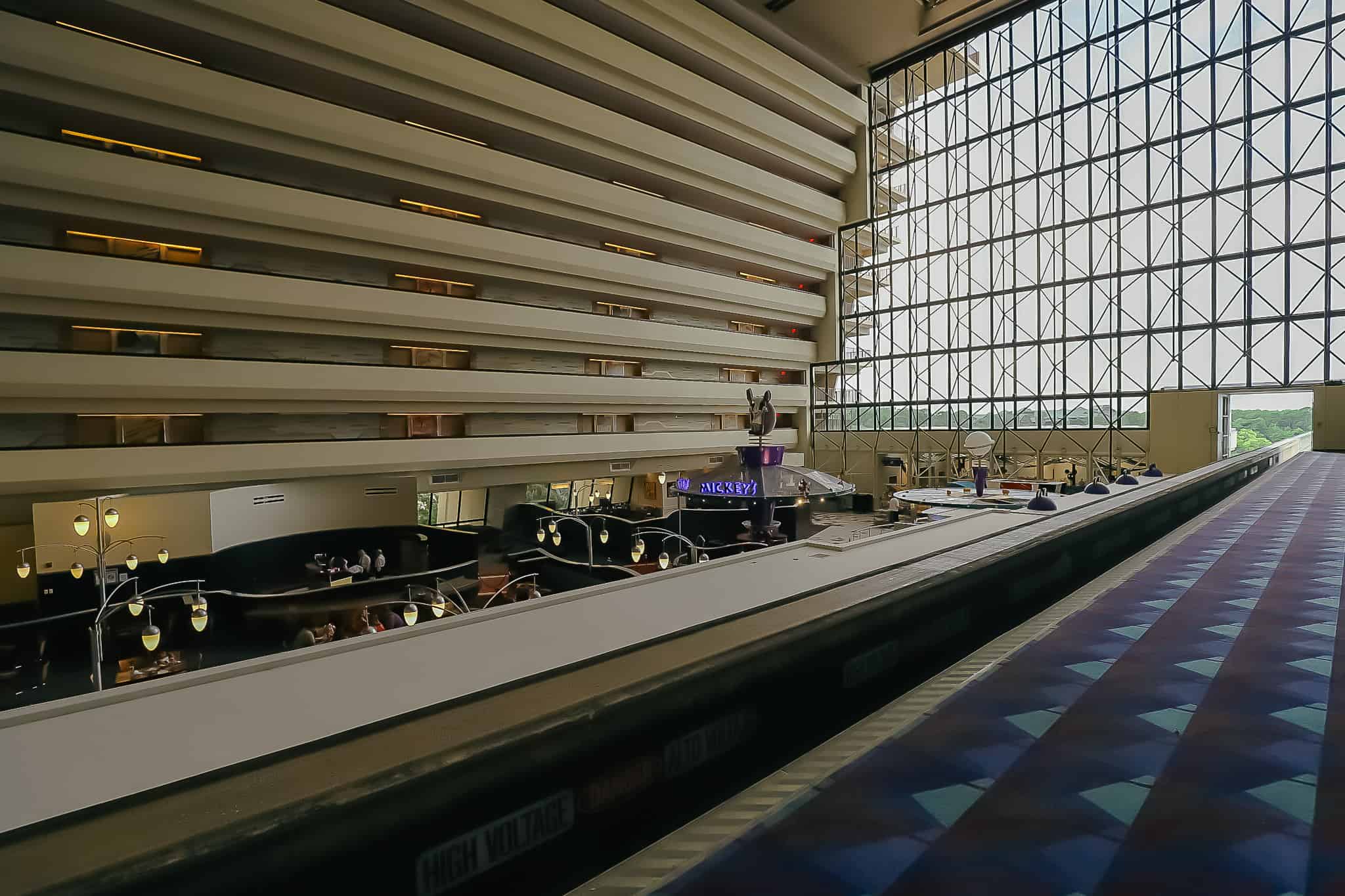 monorail entrance to Disney's Contemporary 