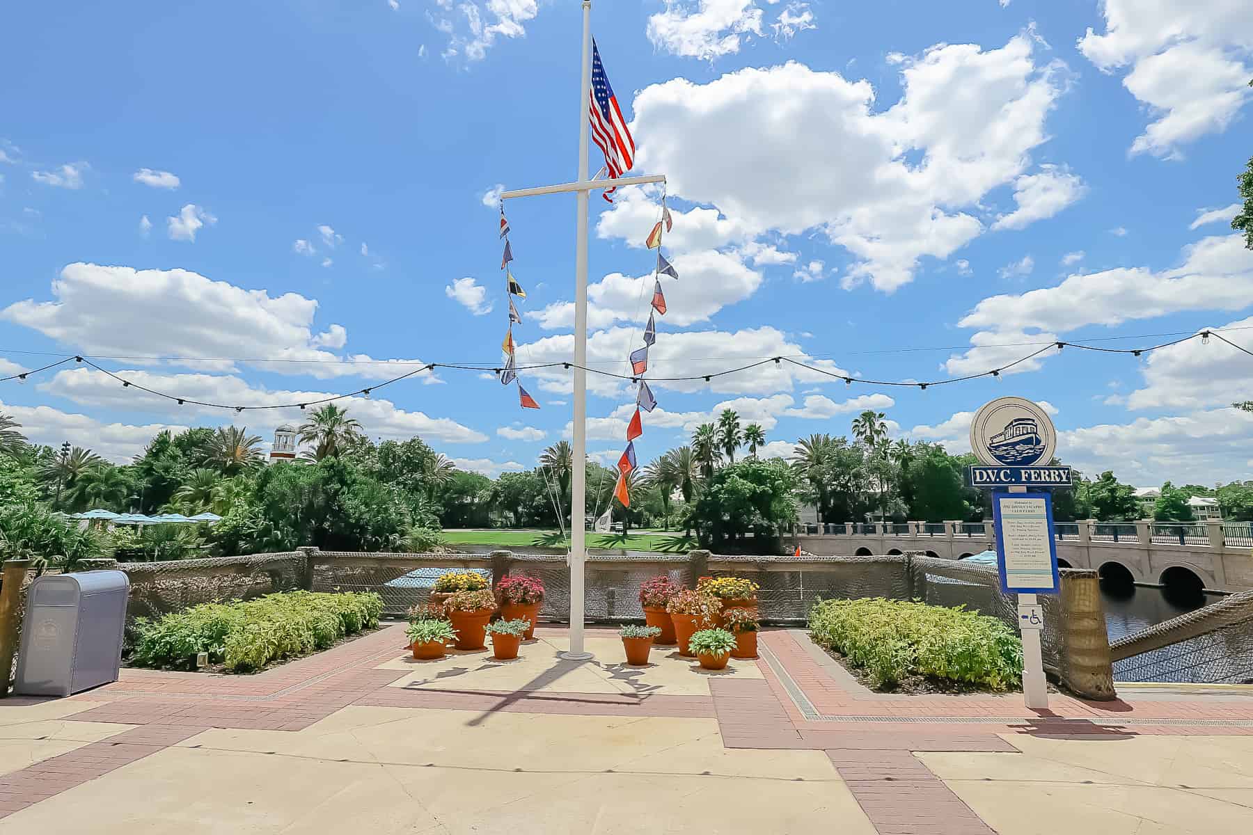 DVC Ferry waiting area at Disney's Old Key West 