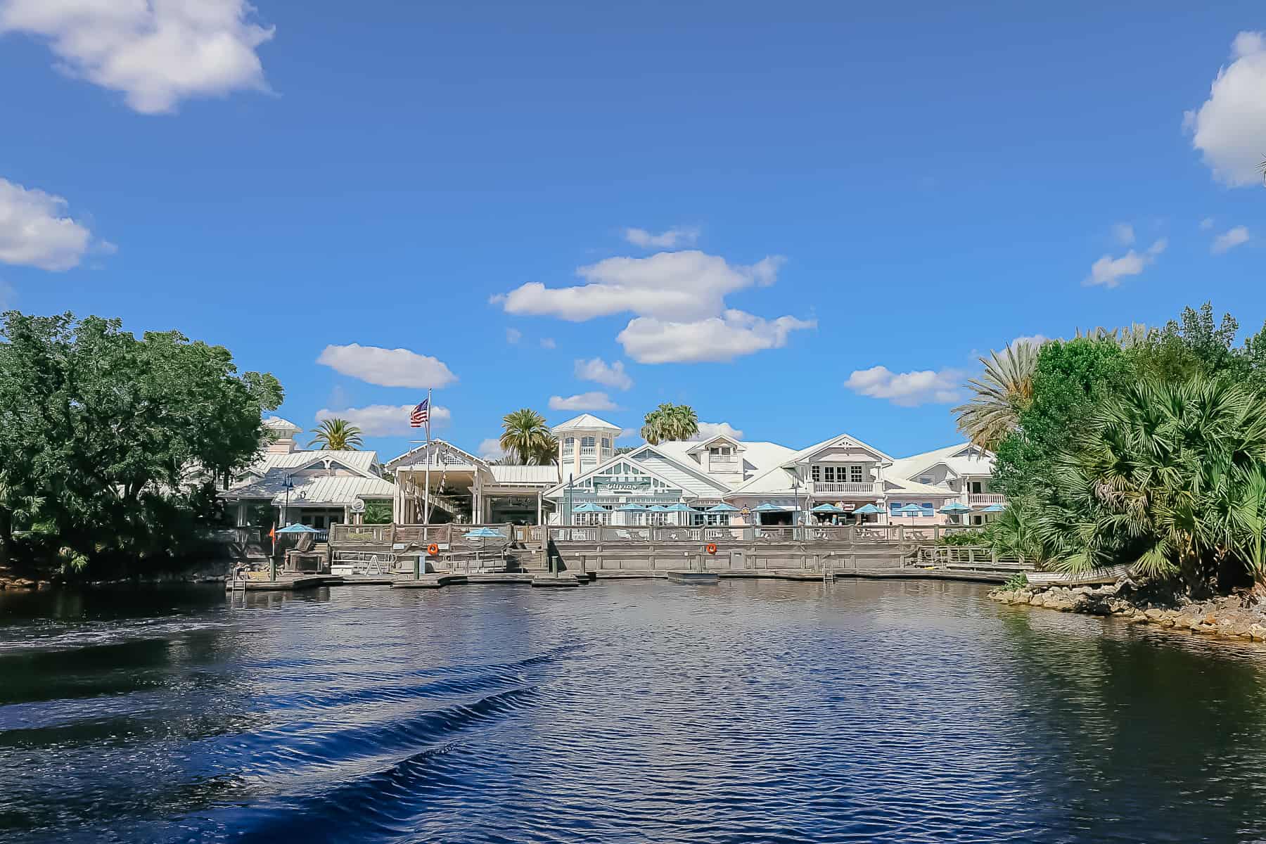 Arriving at Old Key West via a water taxi. 