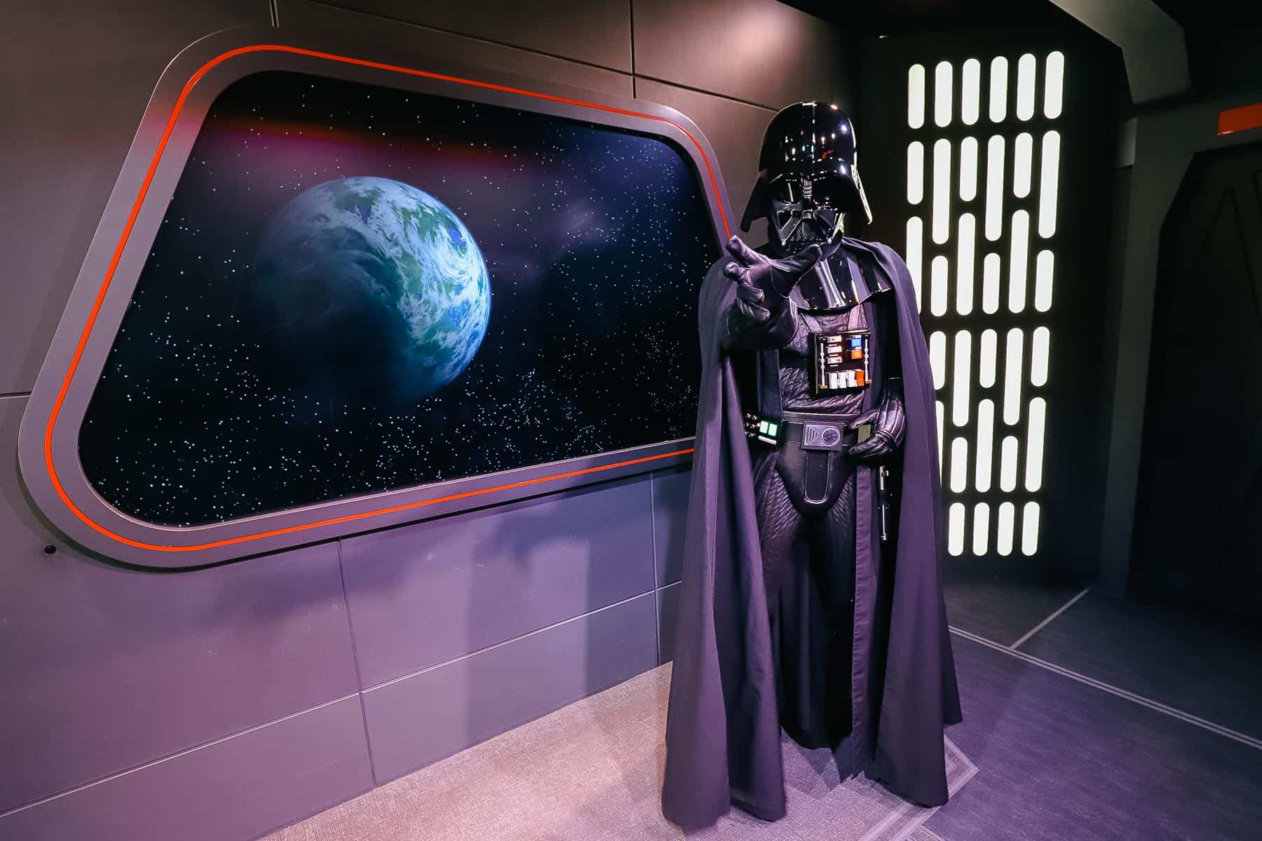 Darth Vader character at Disney World 