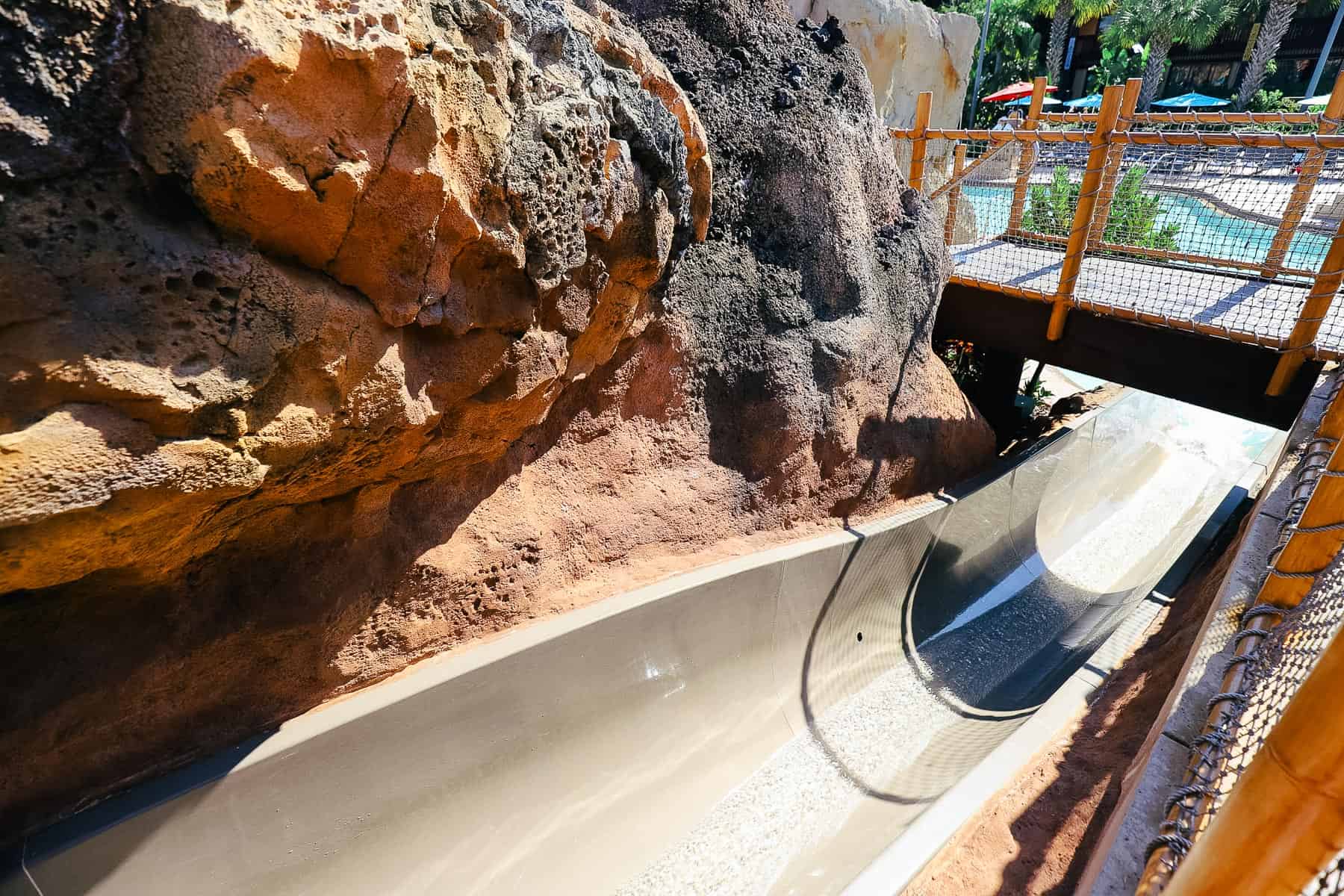 Lava Pool waterslide at the Polynesian