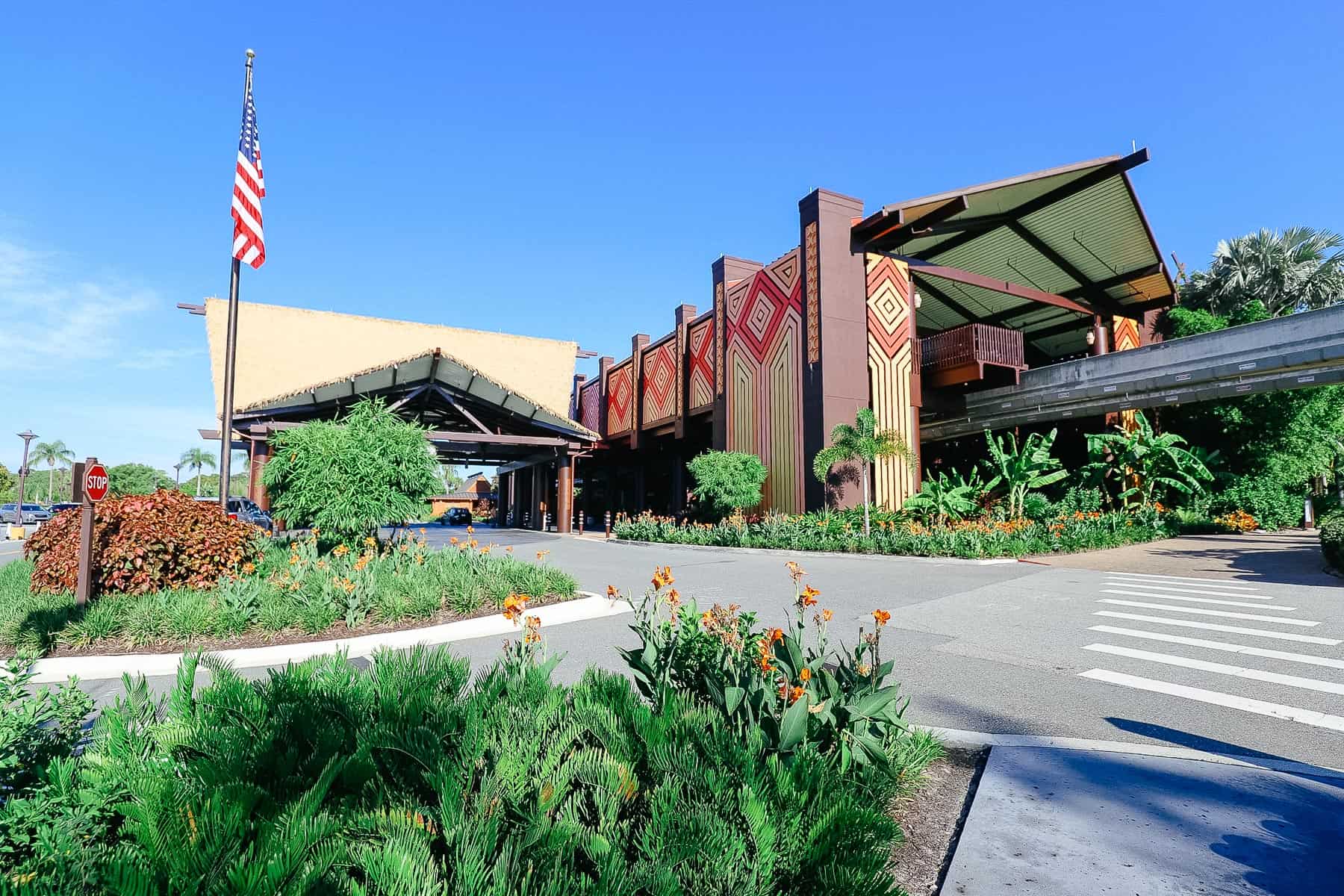 Entrance to Disney's Polynesian Village Resort 