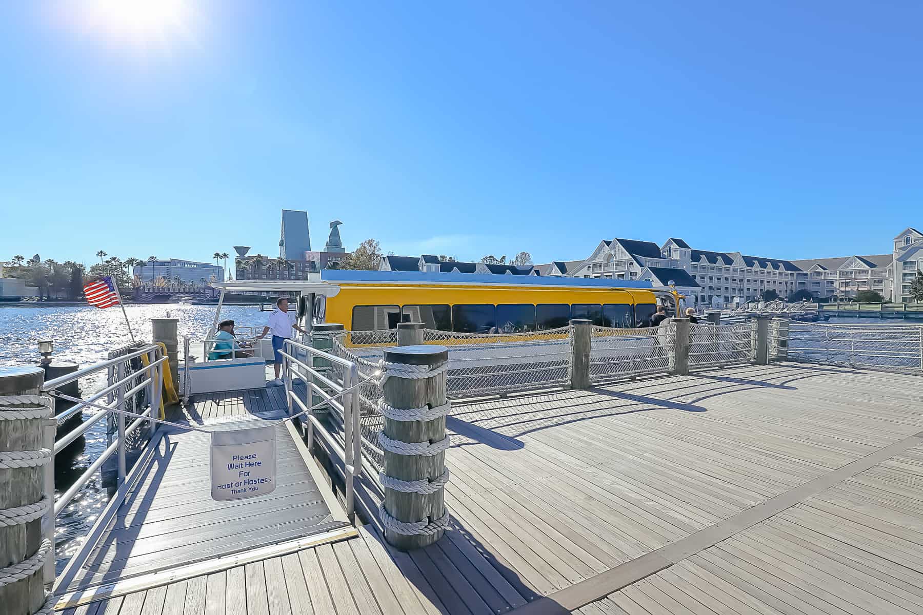 loading area for Friendship Boats at Yacht Club 