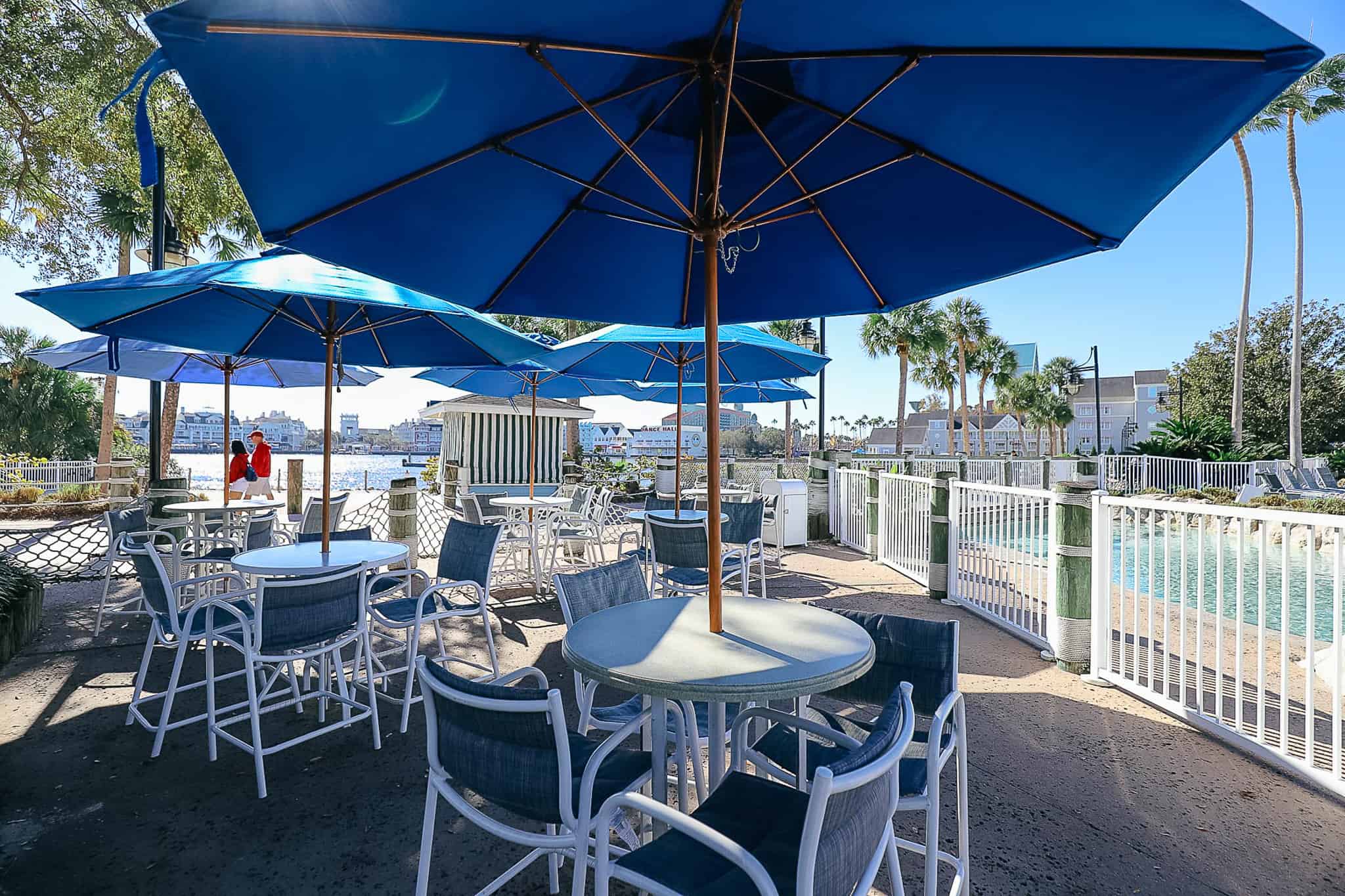 Seating area at Hurricane Hanna's