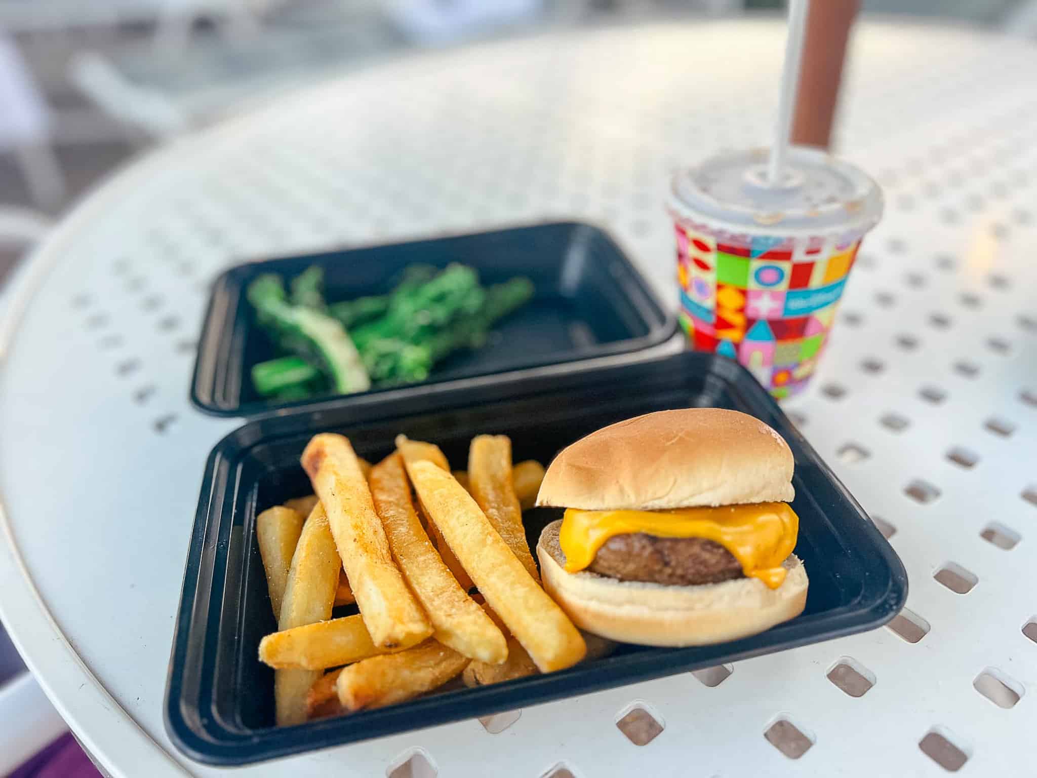 cheeseburger from Disney's Yacht Club 