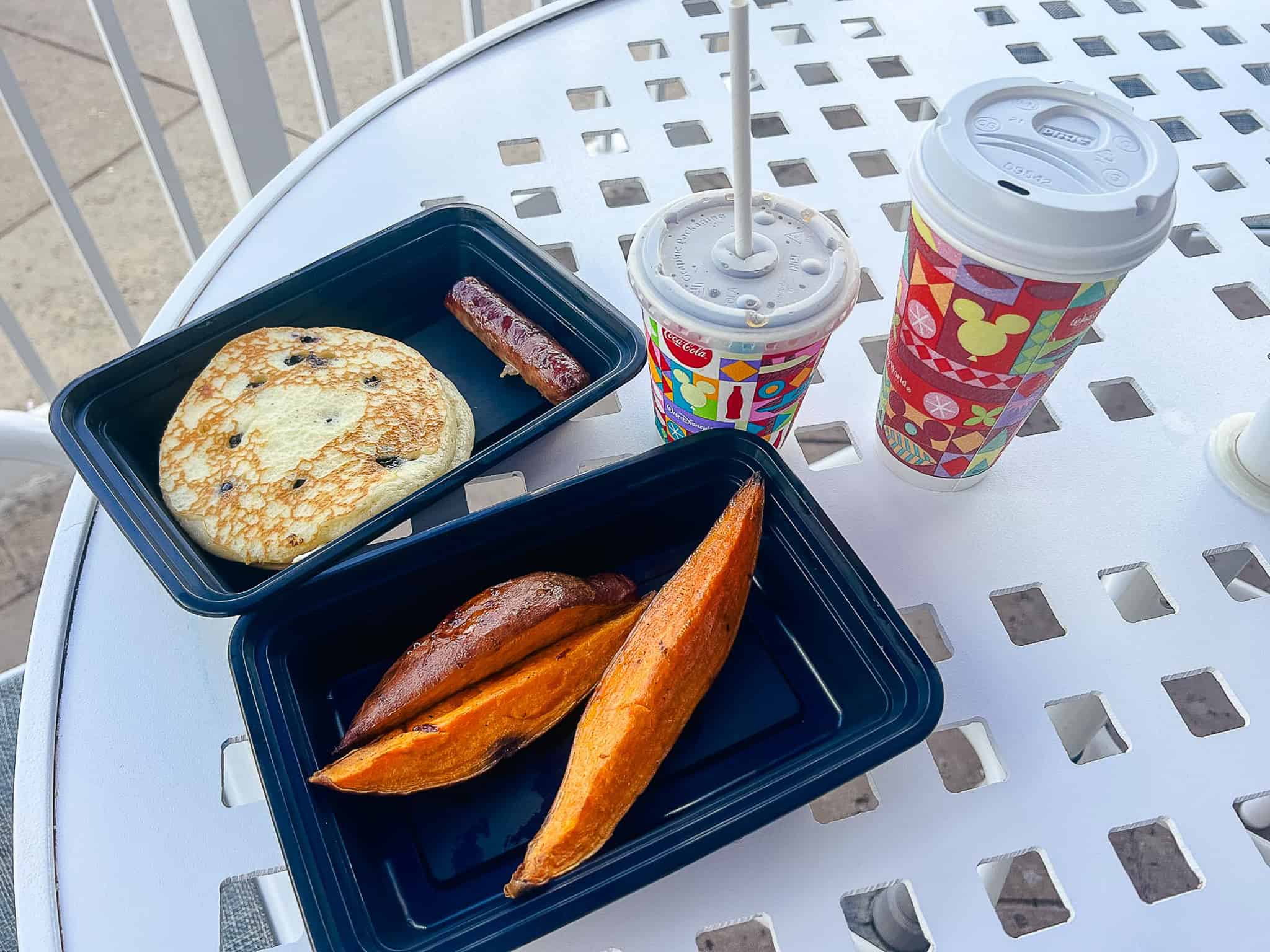 pancake with sausage from a Disney Yacht Club Restaurant 