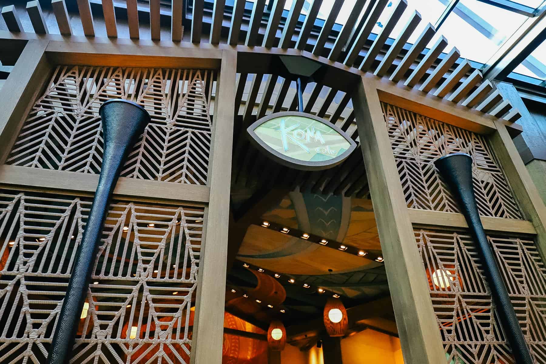 entrance to table service restaurant at Disney's Polynesian 