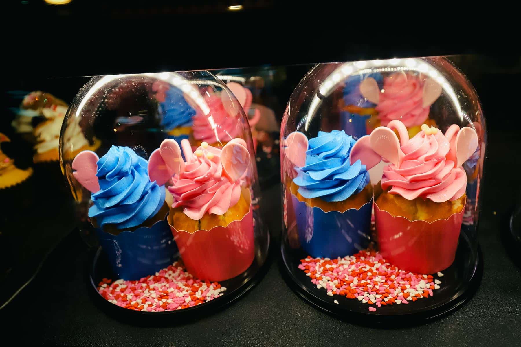 Stitch and Angel cupcakes at Disney's Polynesian 