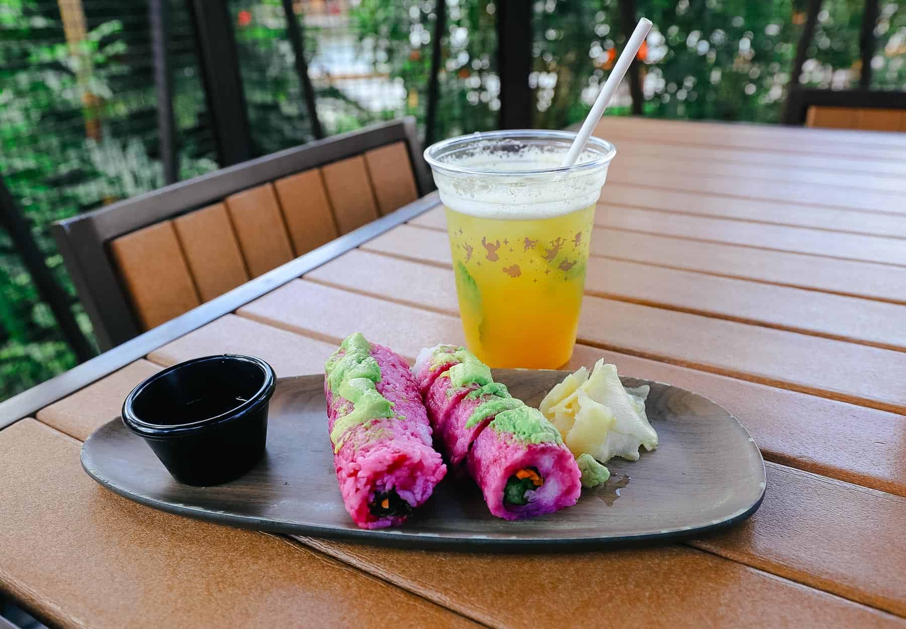 menu items at Tiki Terrace at Disney's Polynesian