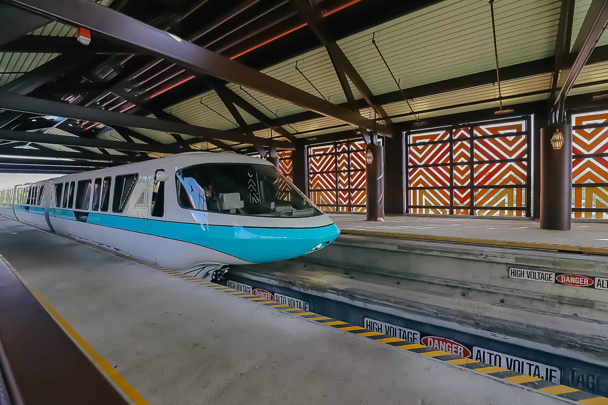 Monorail platform at Disney's Polynesian Village Resort 