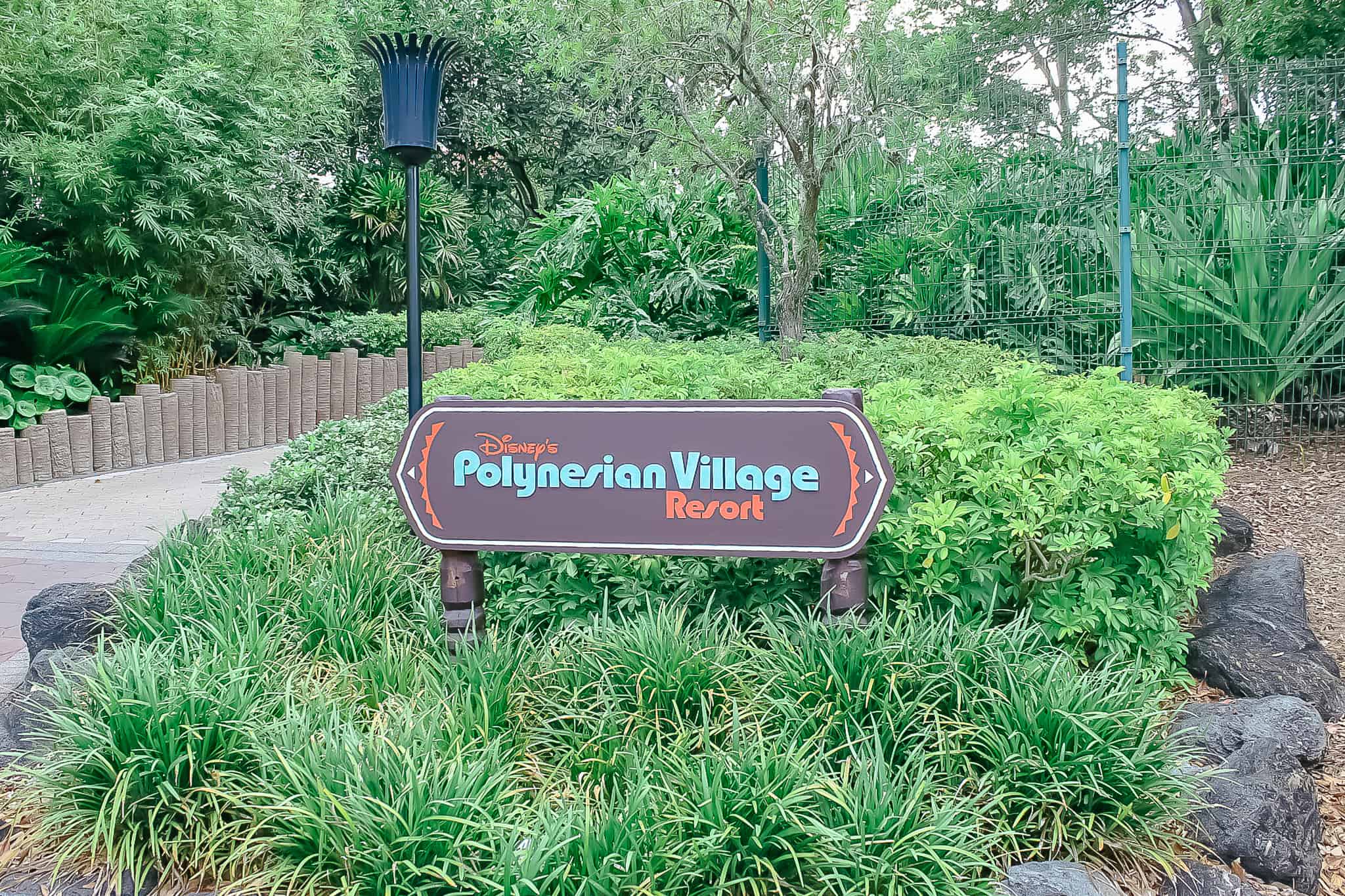 Sign at the walkway to the Polynesian when returning from the monorail. 
