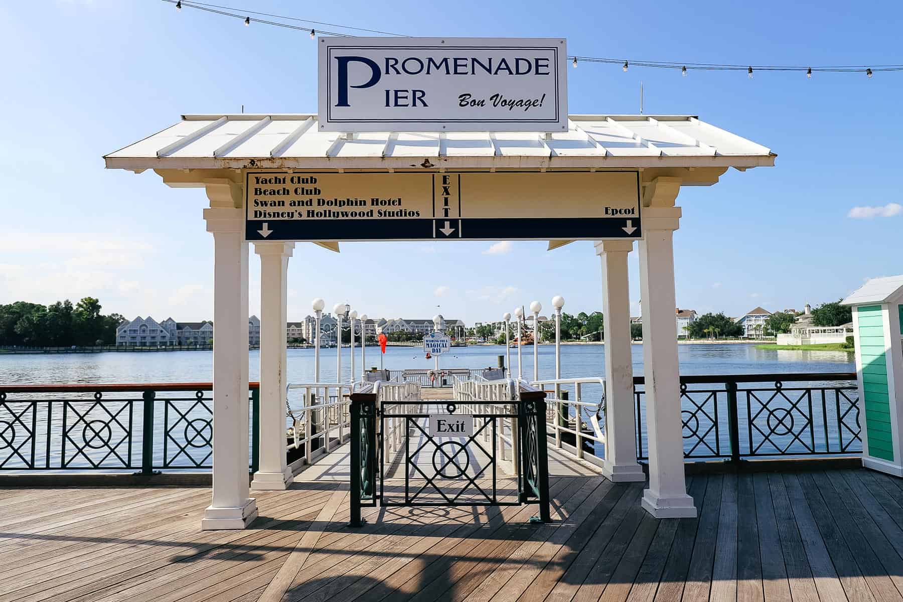 boat dock at Disney Resorts 