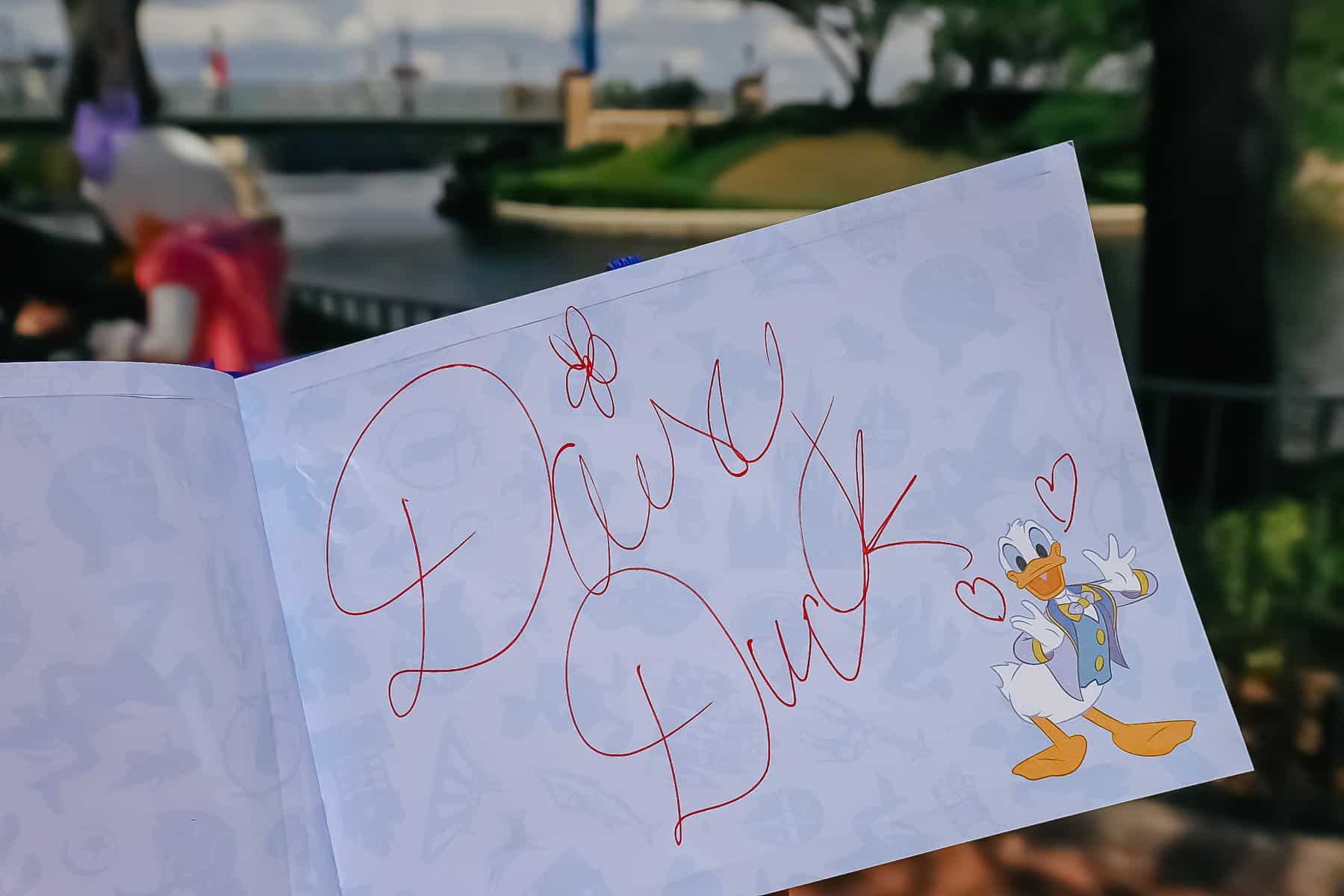 Daisy Duck Character Autograph 