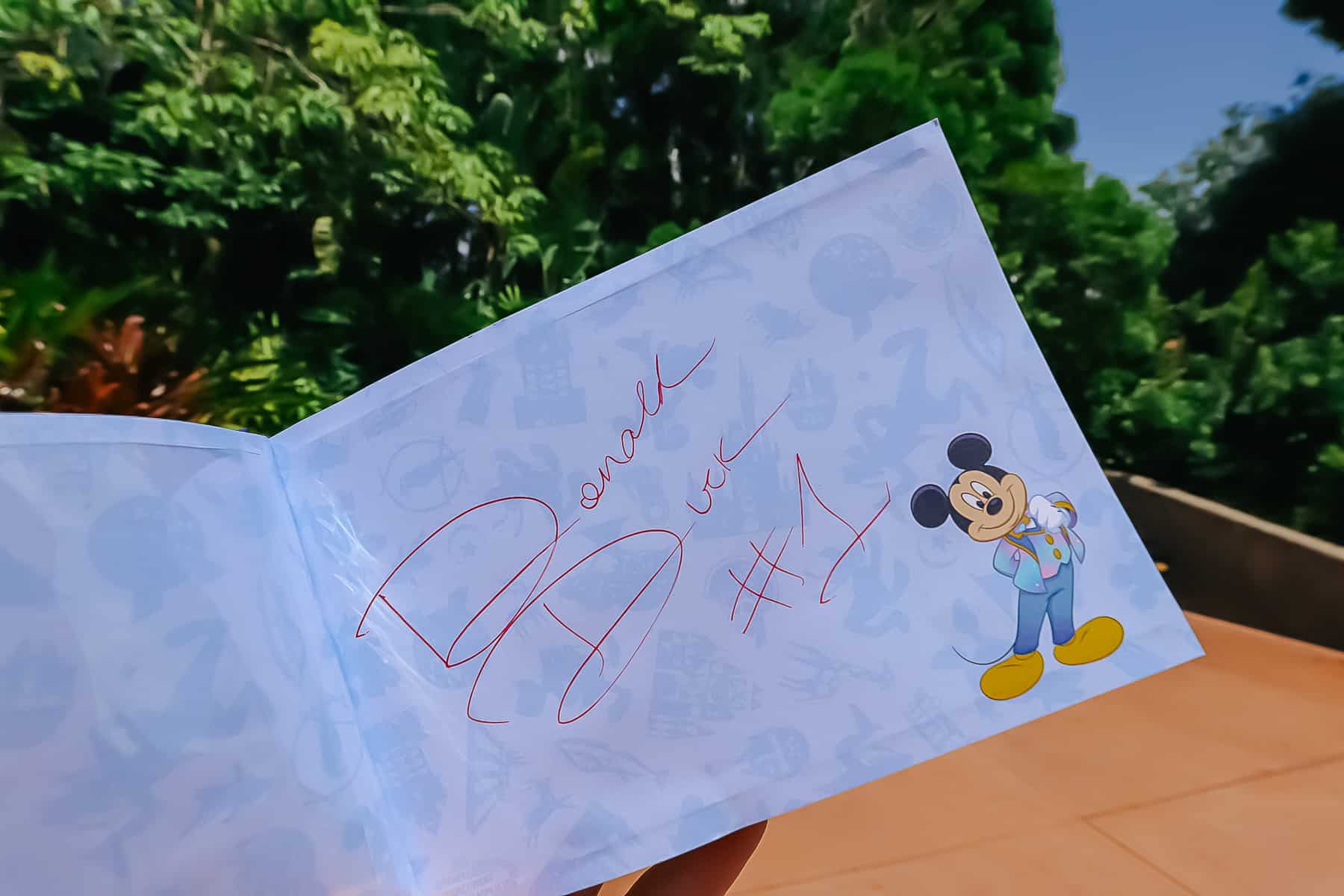 Donald Duck Character Autograph